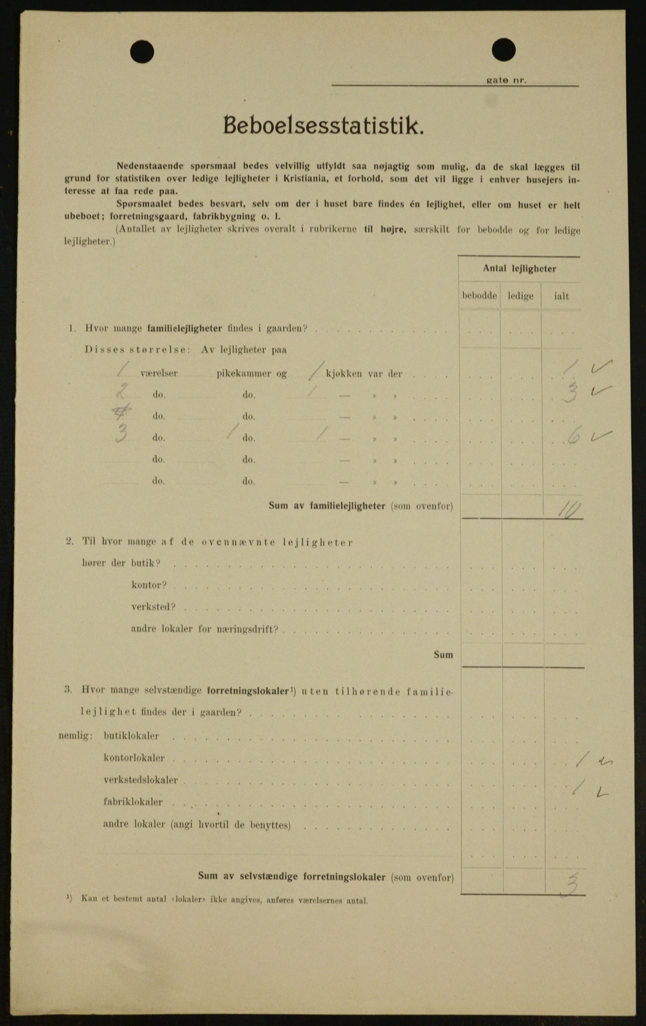 OBA, Kommunal folketelling 1.2.1909 for Kristiania kjøpstad, 1909, s. 75151