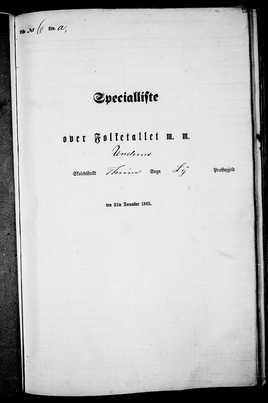 RA, Folketelling 1865 for 1121P Lye prestegjeld, 1865, s. 64