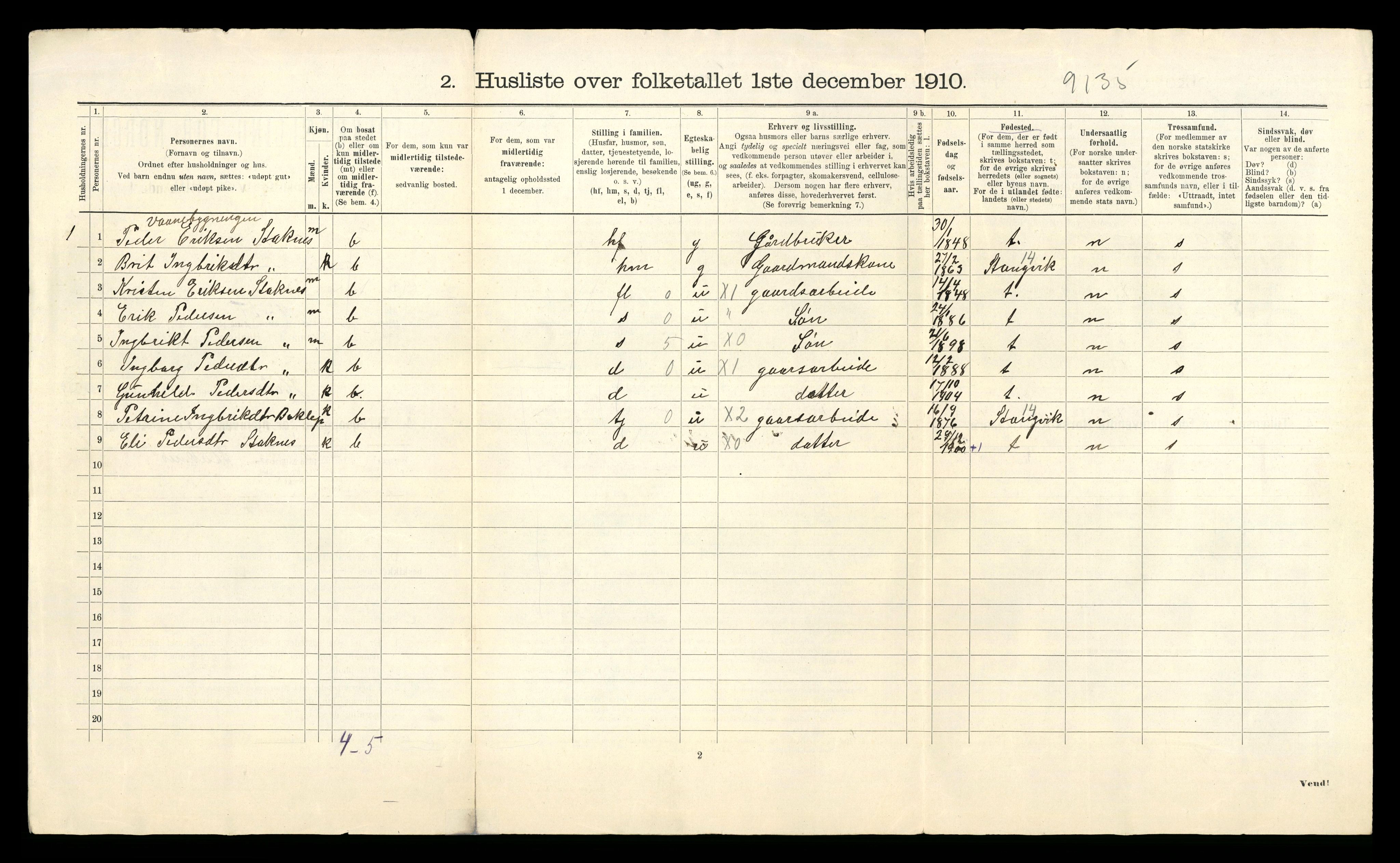 RA, Folketelling 1910 for 1571 Halsa herred, 1910, s. 24