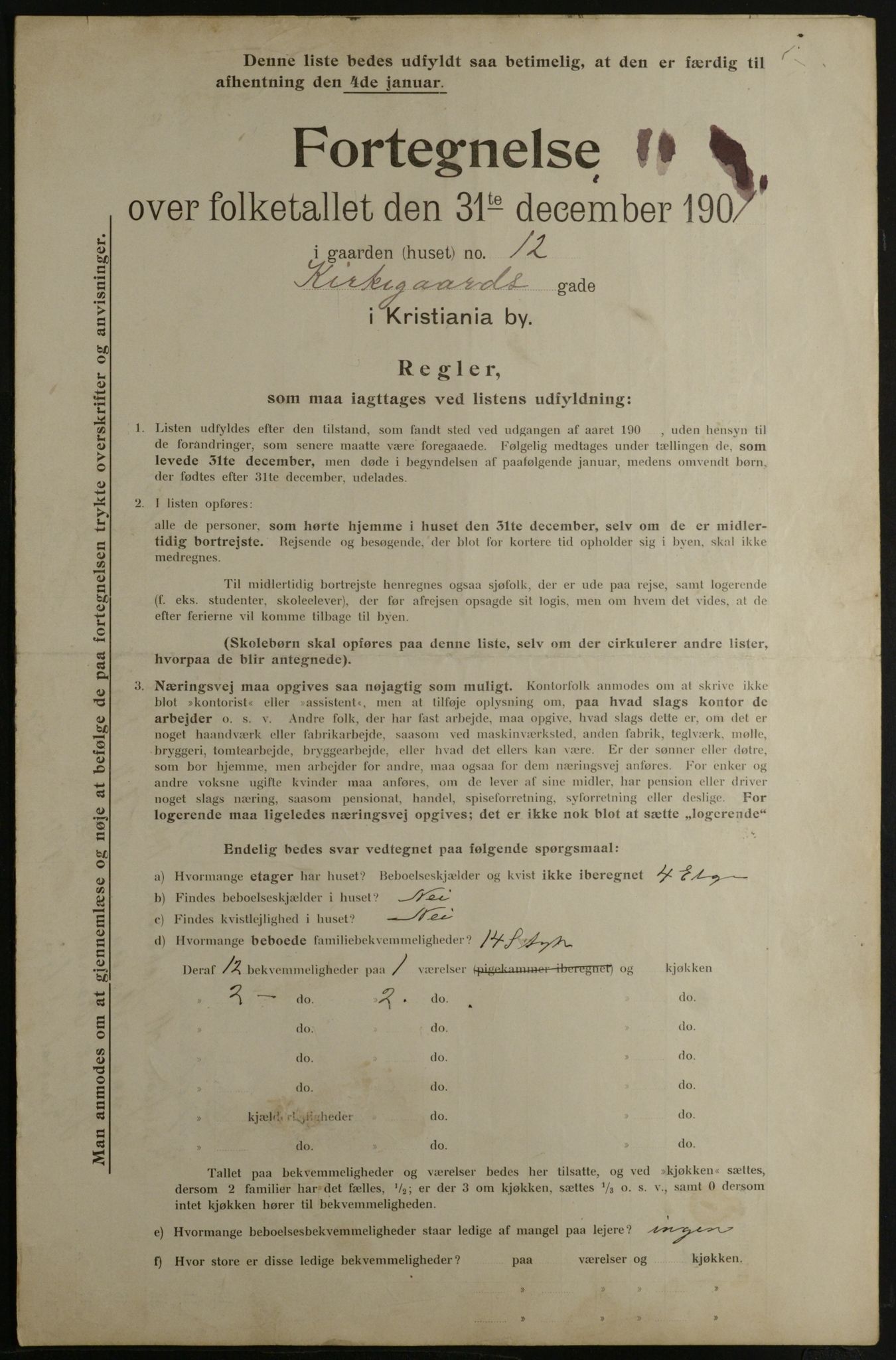 OBA, Kommunal folketelling 31.12.1901 for Kristiania kjøpstad, 1901, s. 7898