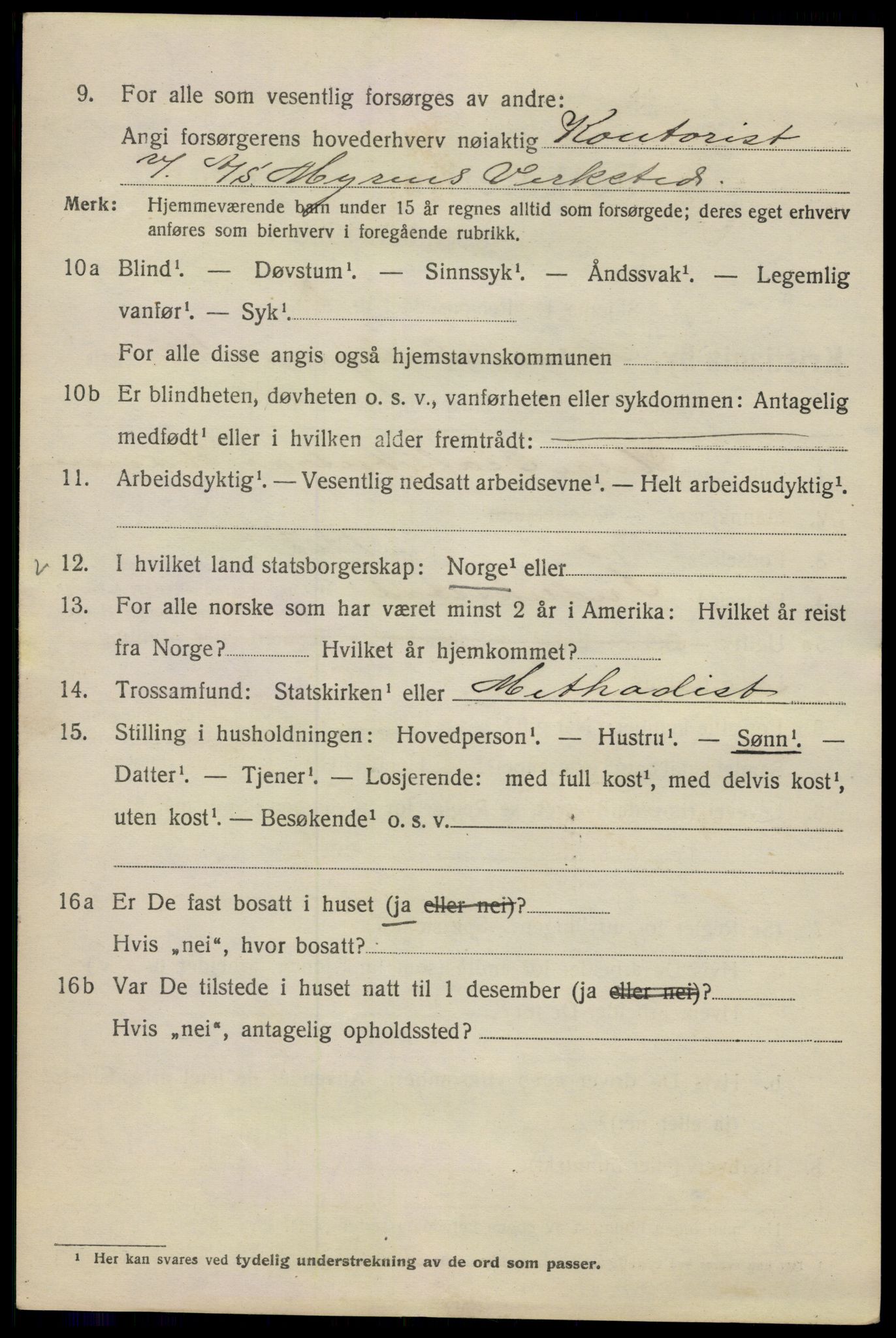 SAO, Folketelling 1920 for 0301 Kristiania kjøpstad, 1920, s. 145006