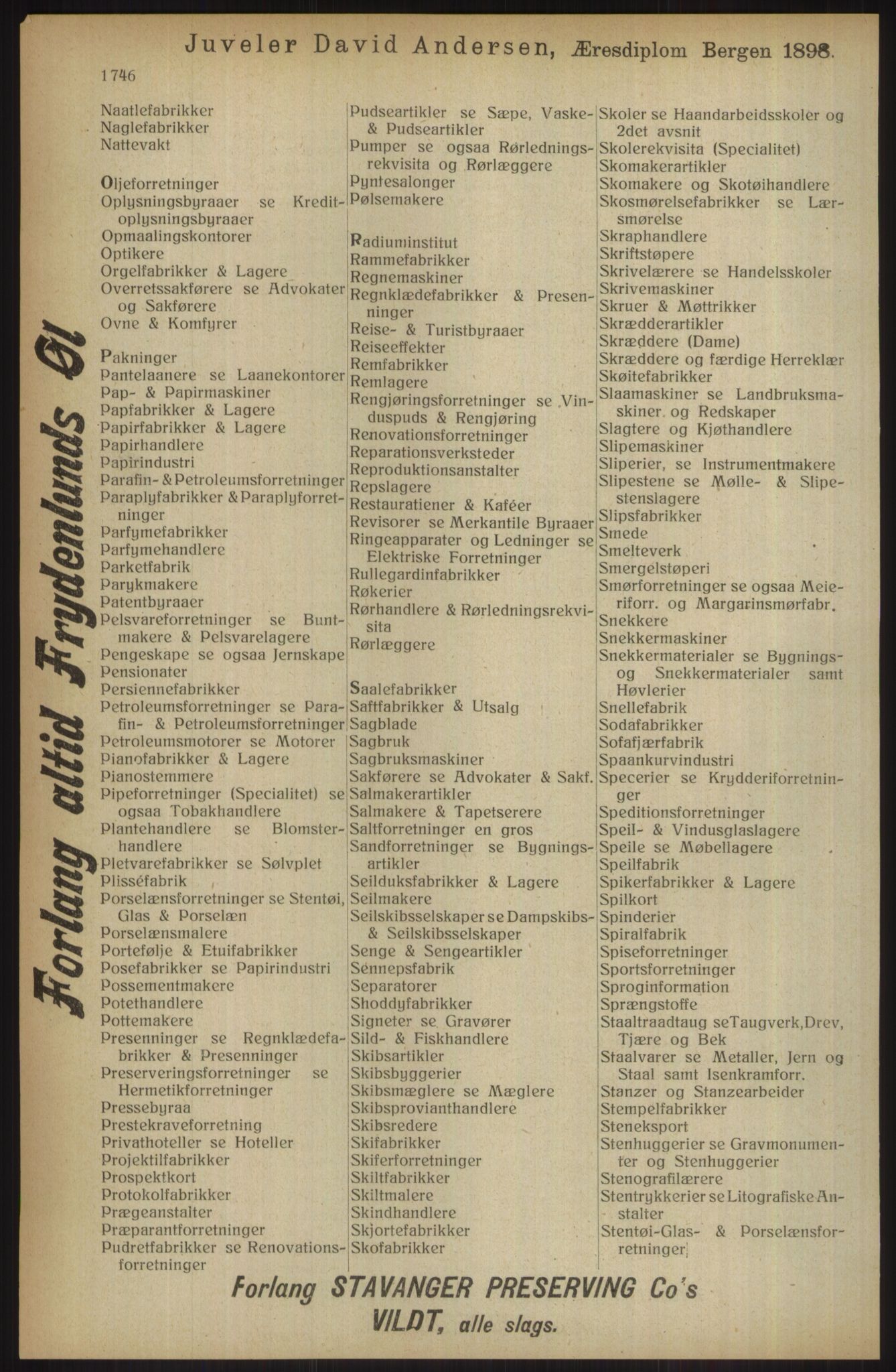 Kristiania/Oslo adressebok, PUBL/-, 1914, s. 1746