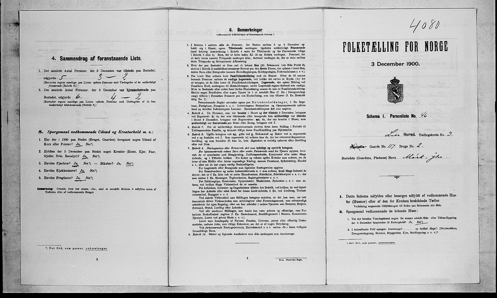 RA, Folketelling 1900 for 0626 Lier herred, 1900, s. 634