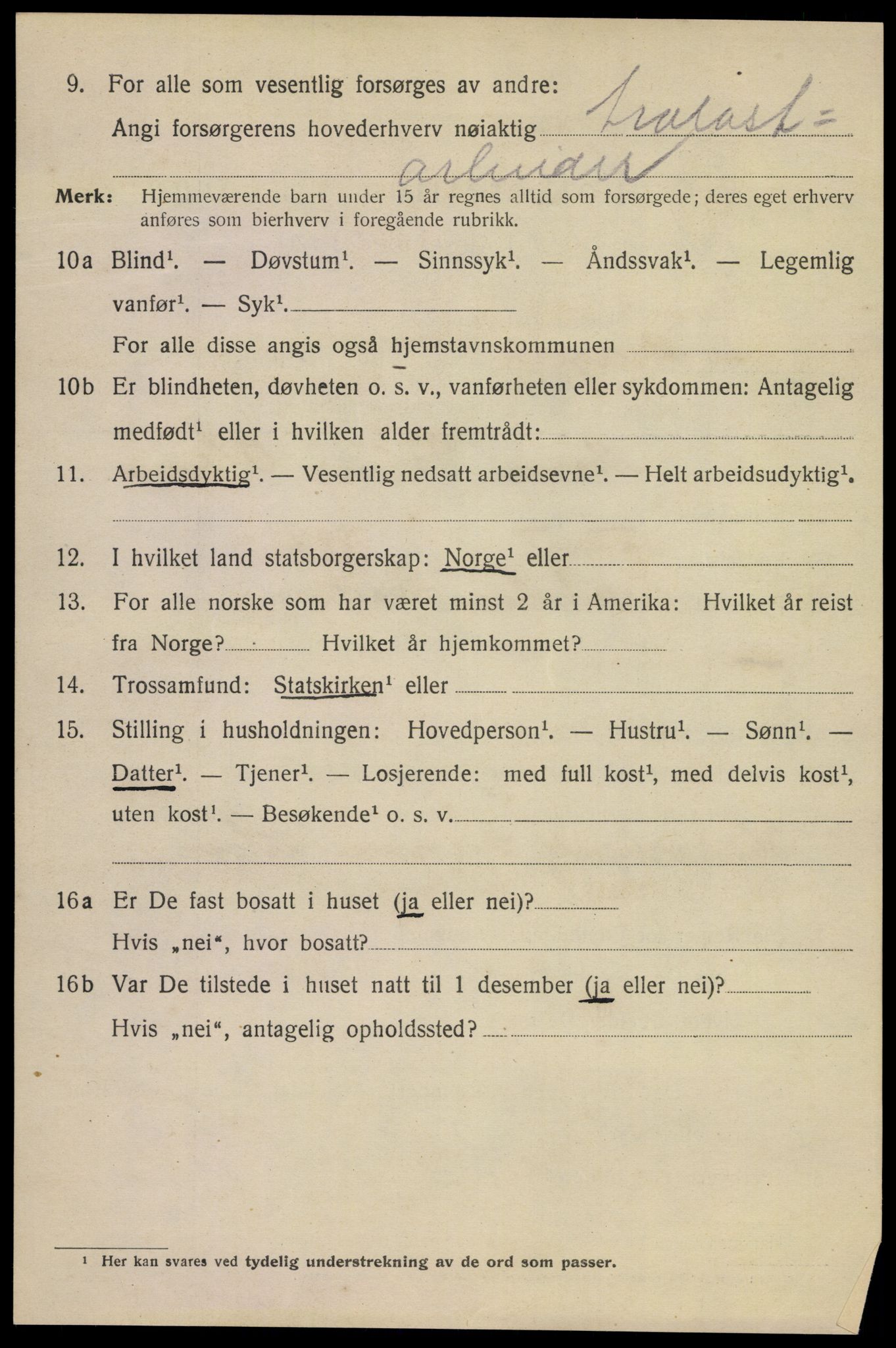 SAKO, Folketelling 1920 for 0801 Kragerø kjøpstad, 1920, s. 13010