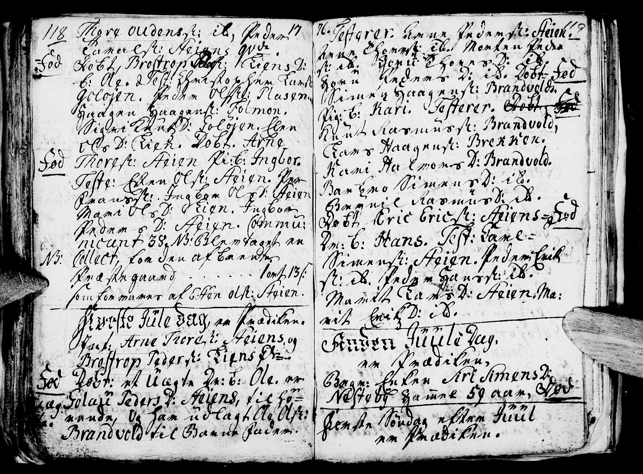 Tynset prestekontor, AV/SAH-PREST-058/H/Ha/Hab/L0009: Ministerialbok nr. 9, 1769-1781, s. 118-119