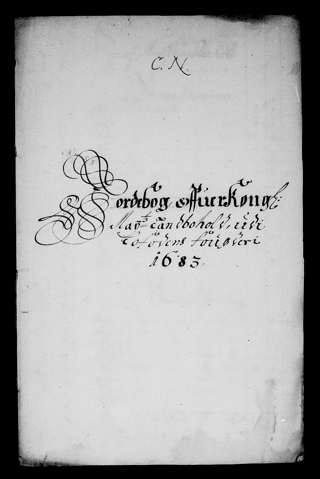 Rentekammeret inntil 1814, Reviderte regnskaper, Stiftamtstueregnskaper, Trondheim stiftamt og Nordland amt, AV/RA-EA-6044/R/Rg/L0074: Trondheim stiftamt og Nordland amt, 1683