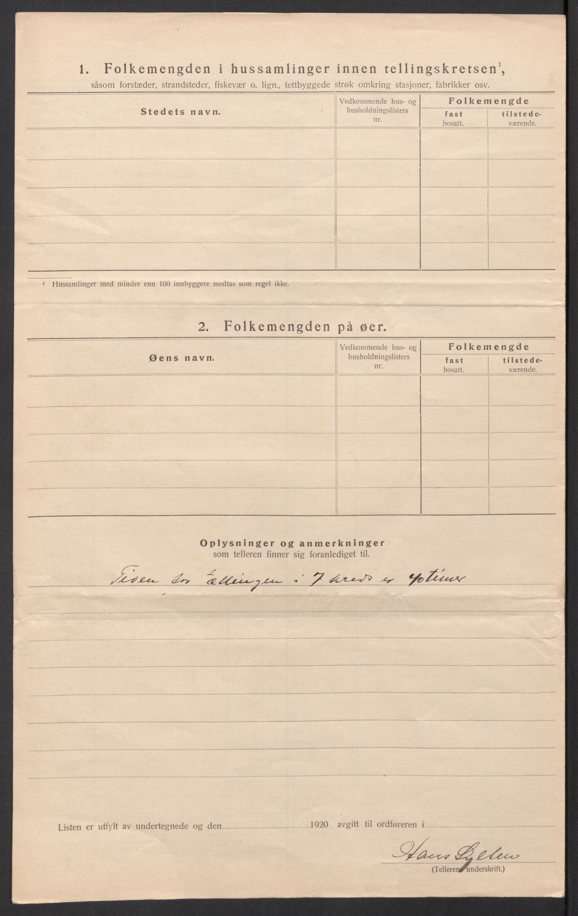 SAT, Folketelling 1920 for 1811 Bindal herred, 1920, s. 30