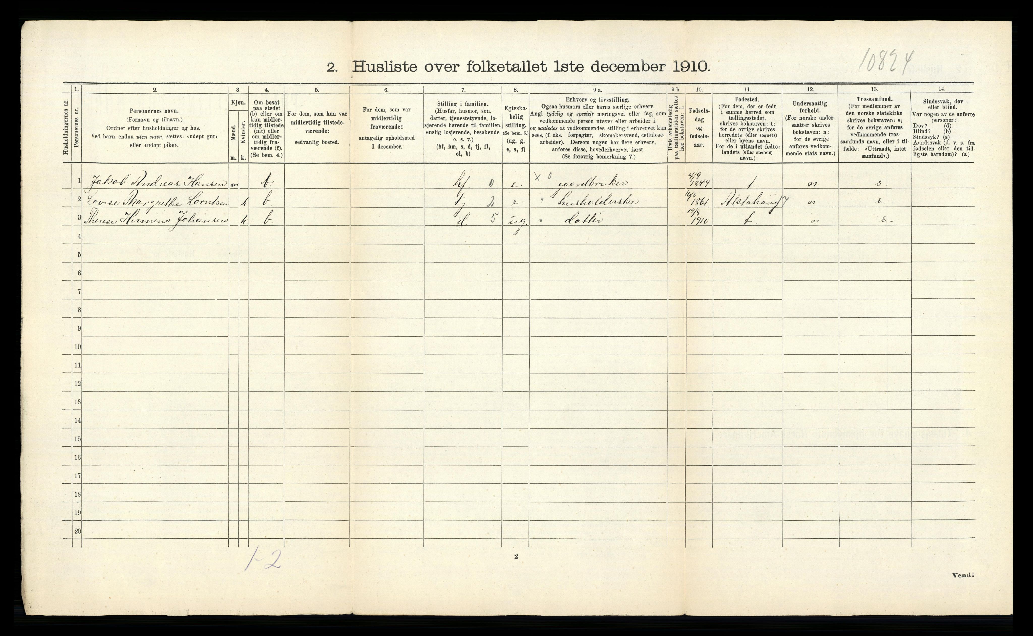 RA, Folketelling 1910 for 1827 Dønnes herred, 1910, s. 35