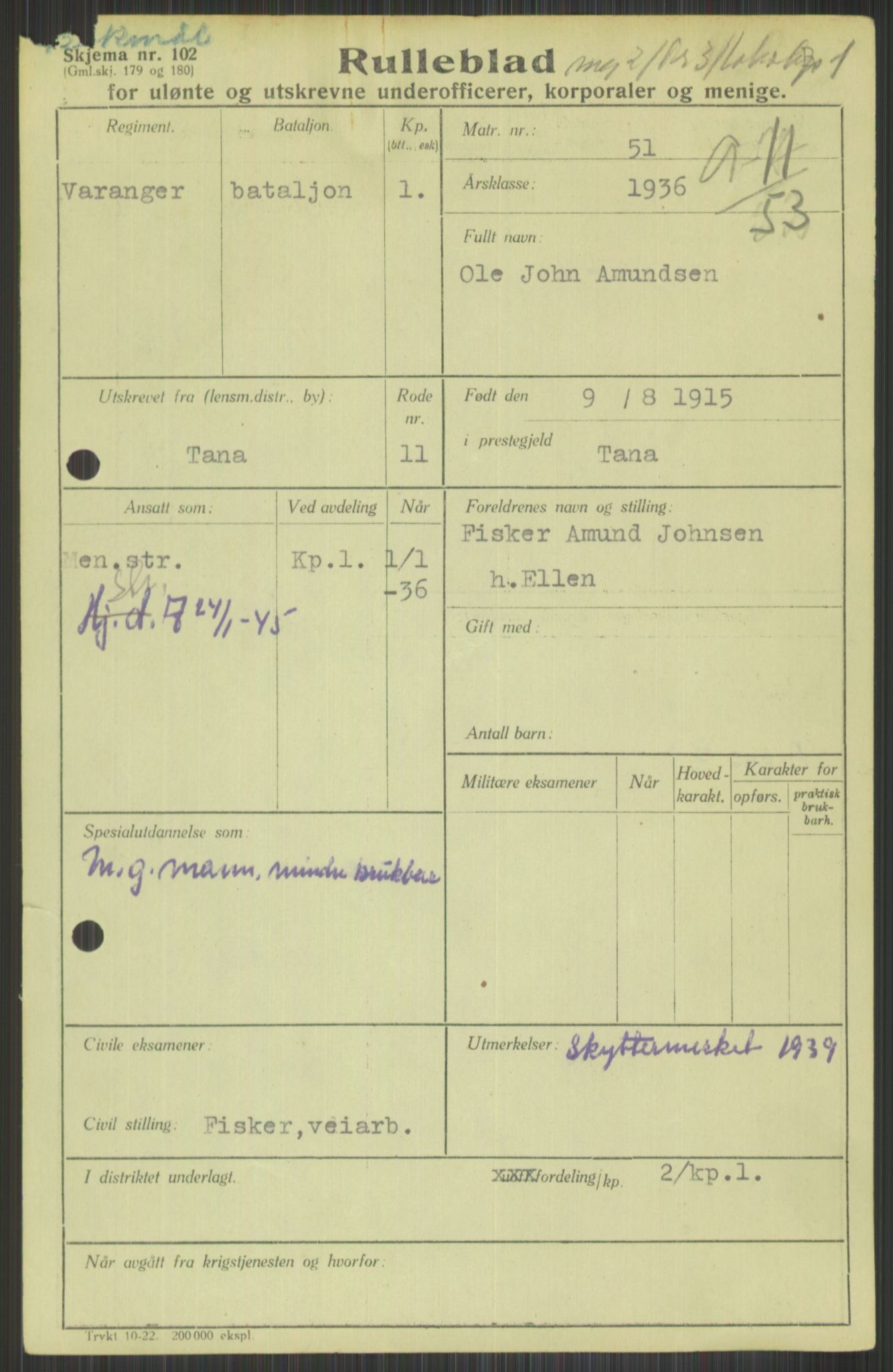 Forsvaret, Varanger bataljon, AV/RA-RAFA-2258/1/D/L0441: Rulleblad for fødte 1913-1917, 1913-1917, s. 597