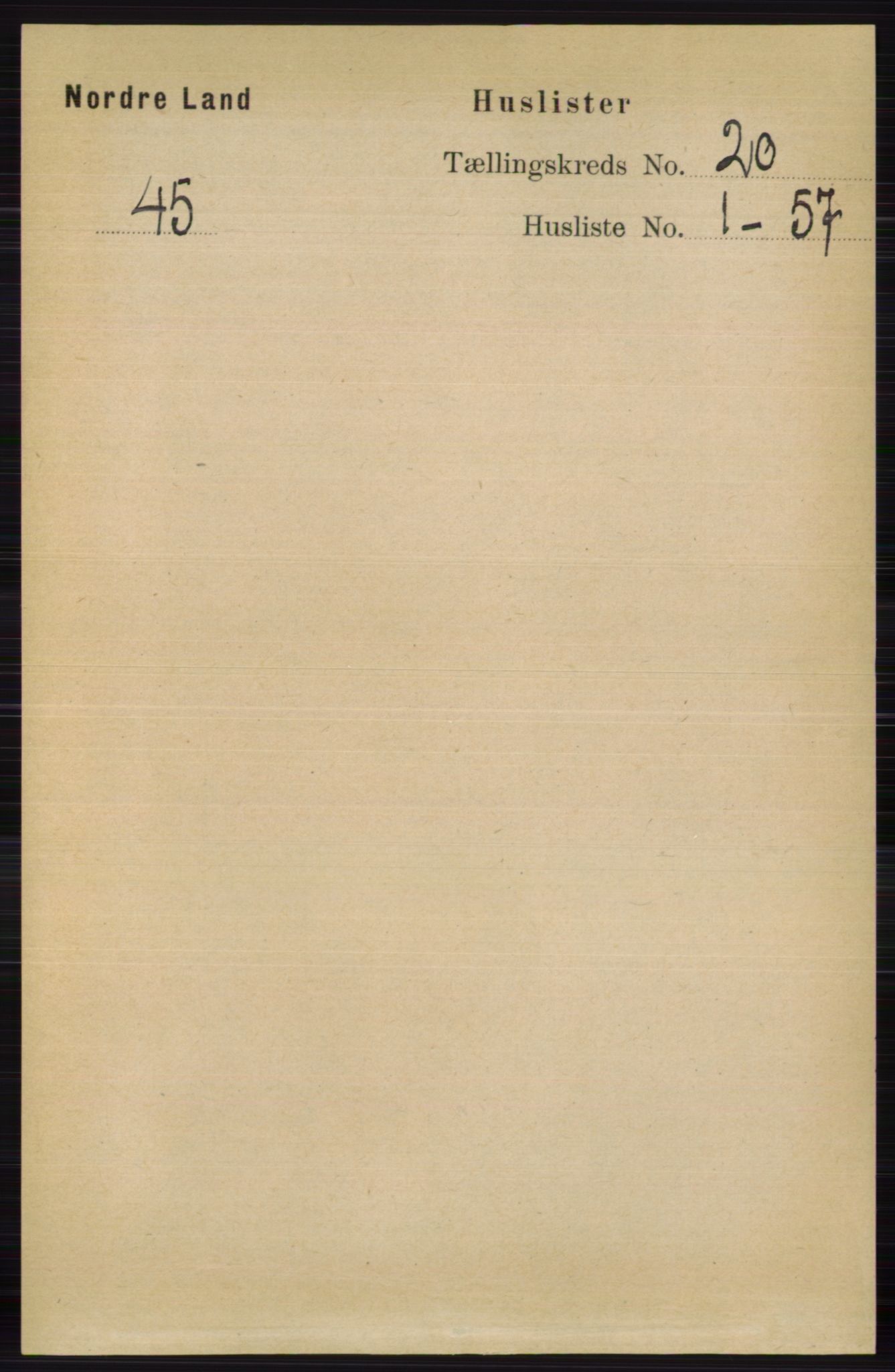 RA, Folketelling 1891 for 0538 Nordre Land herred, 1891, s. 4810