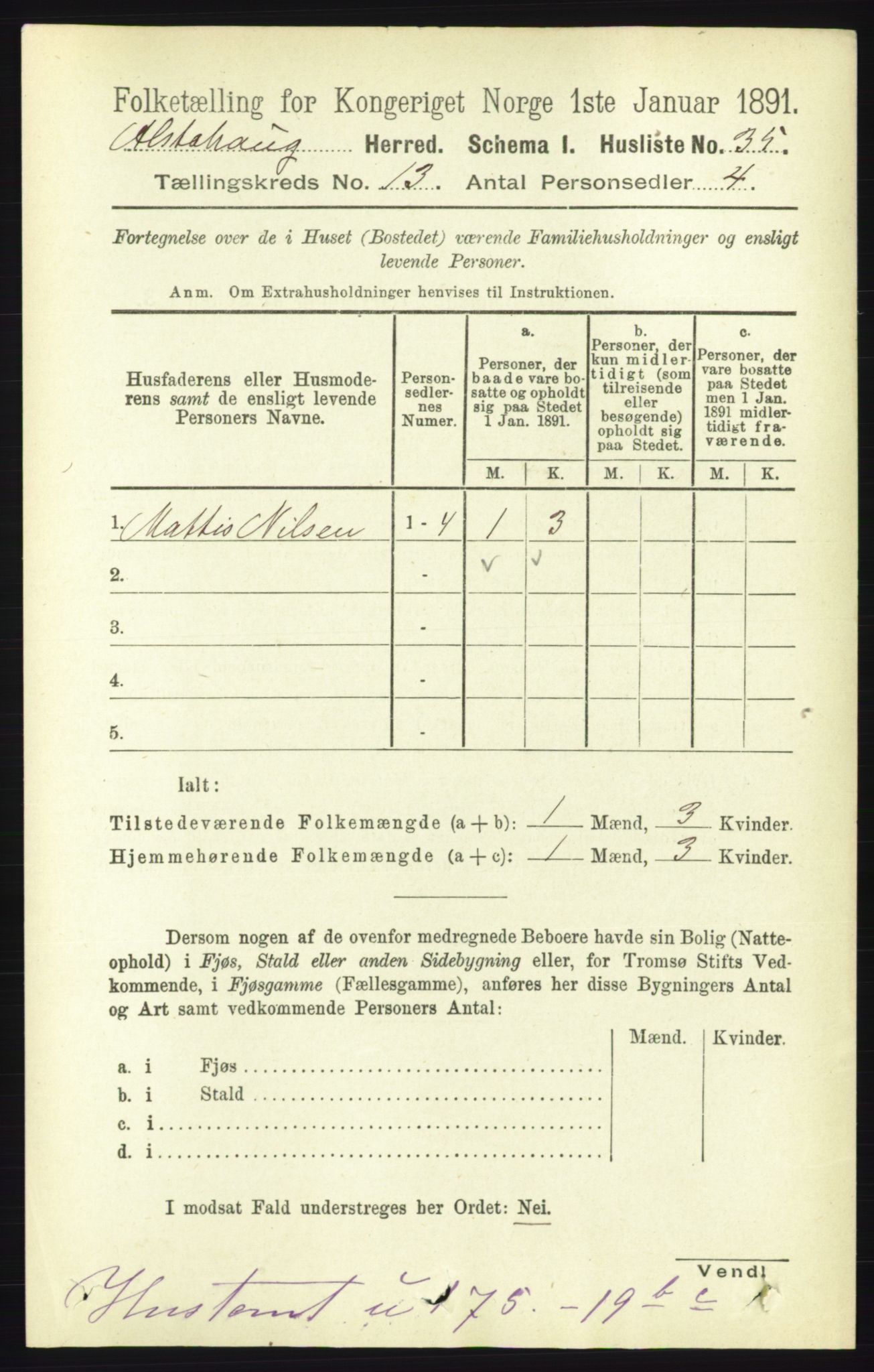 RA, Folketelling 1891 for 1820 Alstahaug herred, 1891, s. 4652