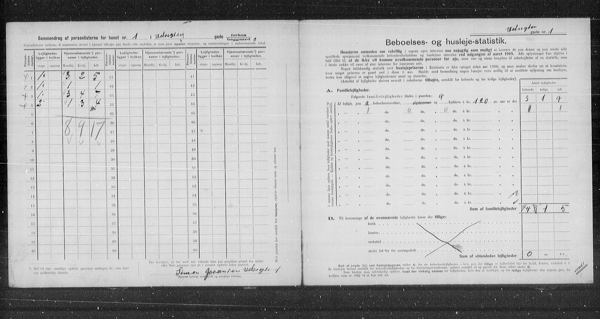 OBA, Kommunal folketelling 31.12.1905 for Kristiania kjøpstad, 1905, s. 62279