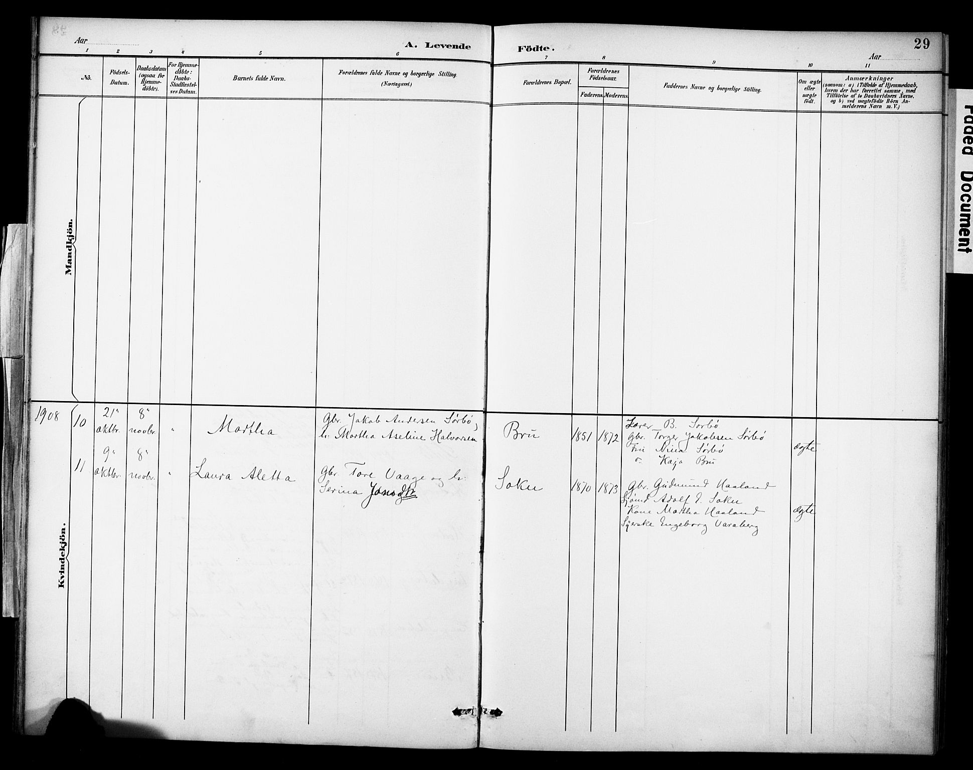 Rennesøy sokneprestkontor, AV/SAST-A -101827/H/Ha/Haa/L0015: Ministerialbok nr. A 15, 1891-1908, s. 29