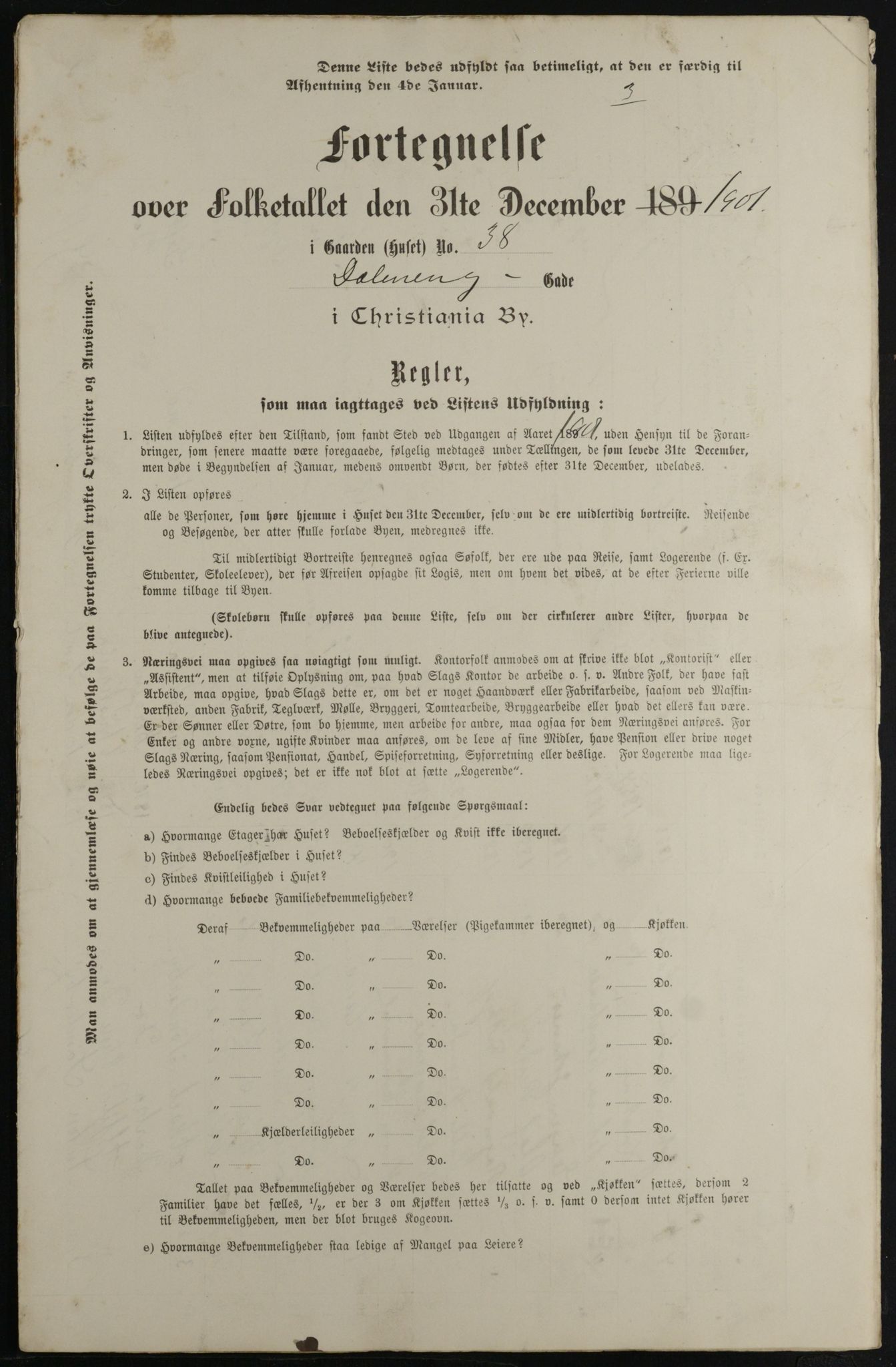 OBA, Kommunal folketelling 31.12.1901 for Kristiania kjøpstad, 1901, s. 2891