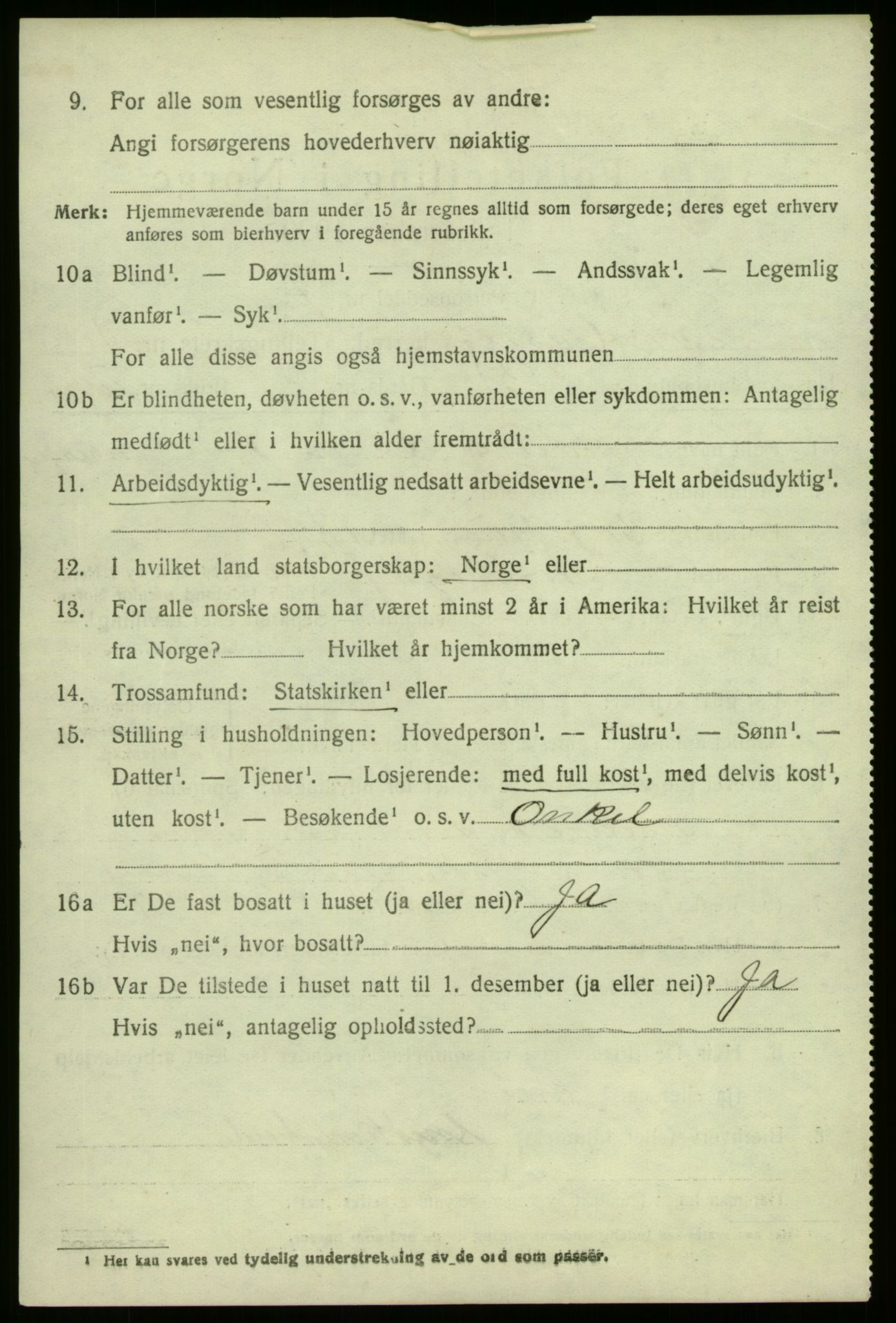 SAB, Folketelling 1920 for 1439 Sør-Vågsøy herred, 1920, s. 2423