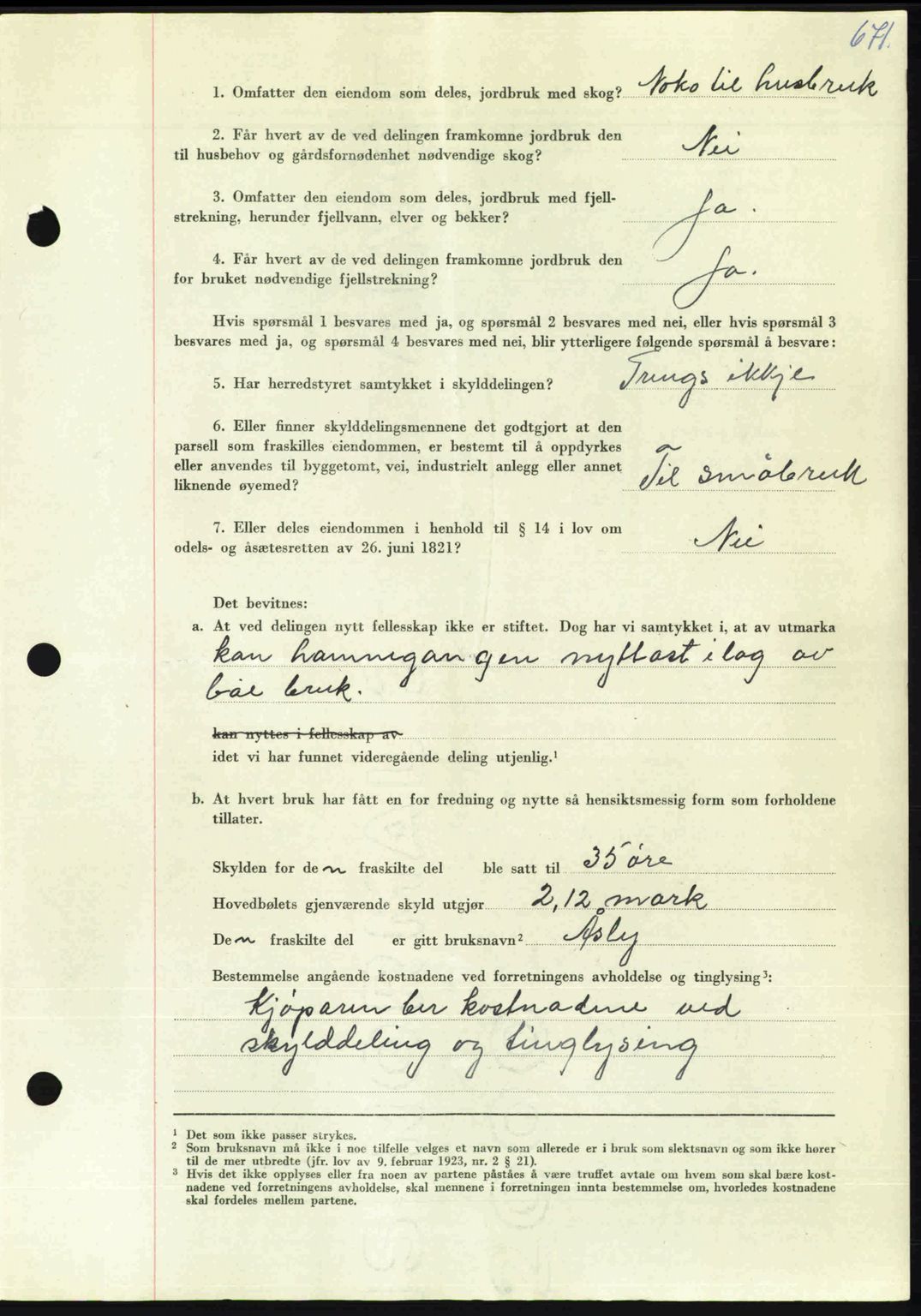 Nordmøre sorenskriveri, AV/SAT-A-4132/1/2/2Ca: Pantebok nr. A105, 1947-1947, Dagboknr: 2019/1947