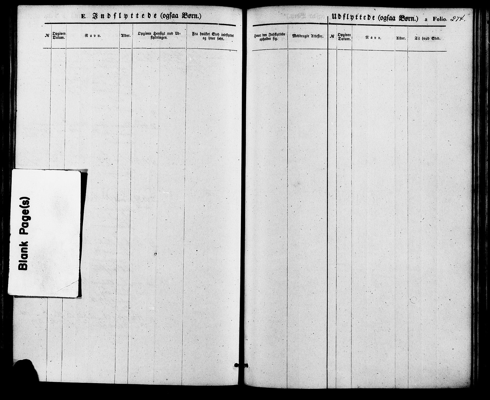 Søgne sokneprestkontor, SAK/1111-0037/F/Fa/Fab/L0011: Ministerialbok nr. A 11, 1869-1879, s. 274