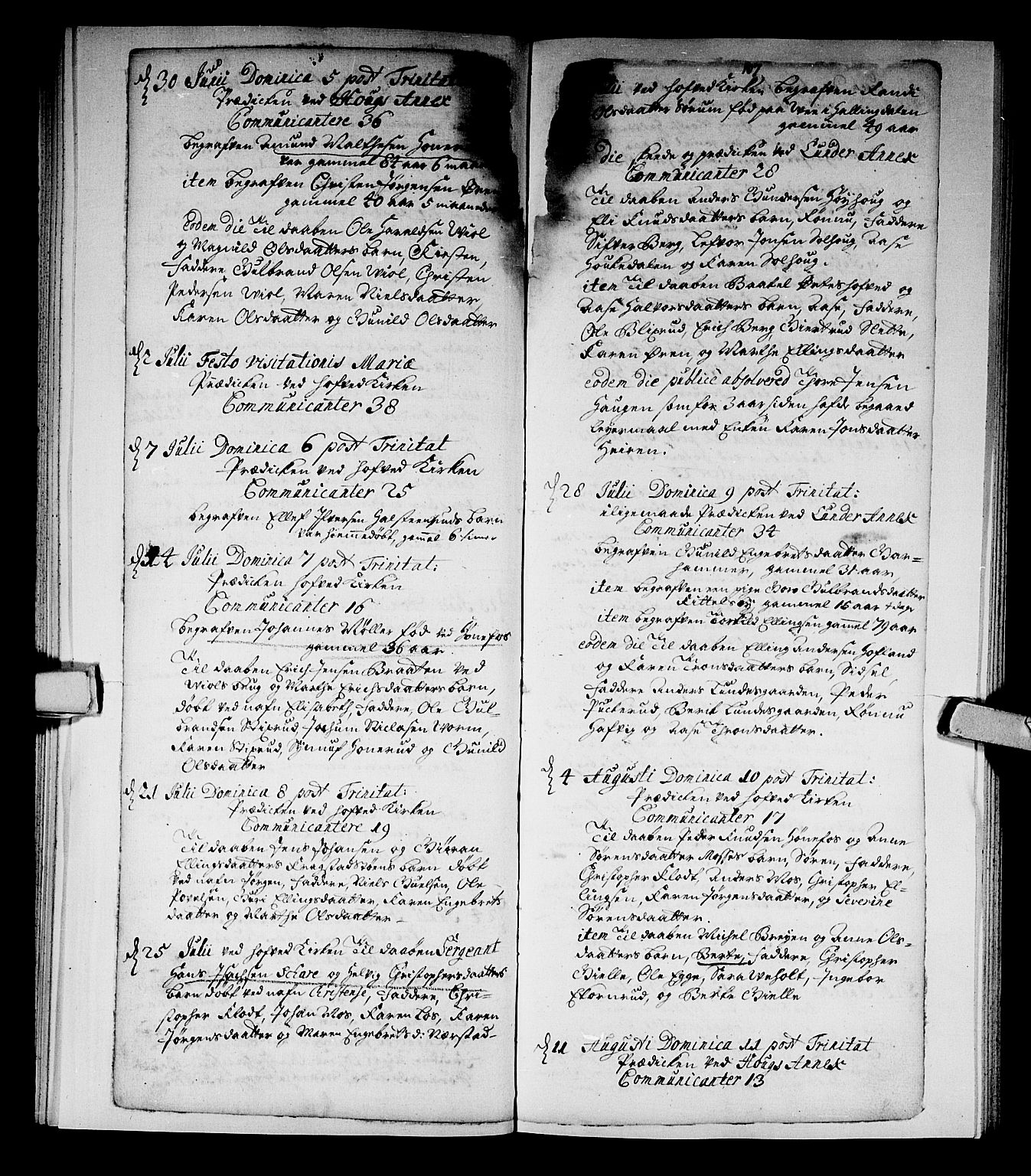 Norderhov kirkebøker, AV/SAKO-A-237/F/Fa/L0002a: Ministerialbok nr. 2A, 1716-1725, s. 106-107