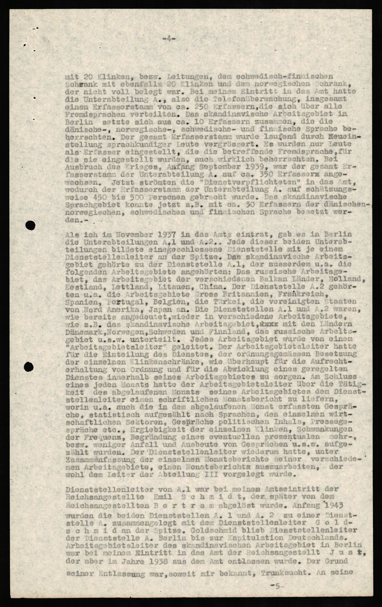 Forsvaret, Forsvarets overkommando II, AV/RA-RAFA-3915/D/Db/L0012: CI Questionaires. Tyske okkupasjonsstyrker i Norge. Tyskere., 1945-1946, s. 419