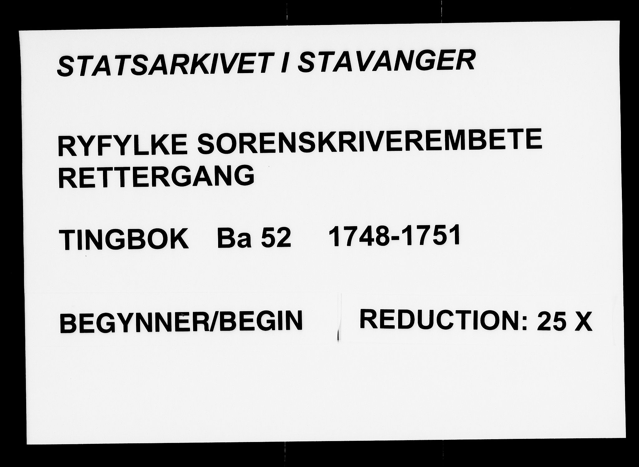 Ryfylke tingrett, SAST/A-100055/001/I/IB/IBBa/L0052: Tingbok, Karmsund og Hesby, 1748-1751