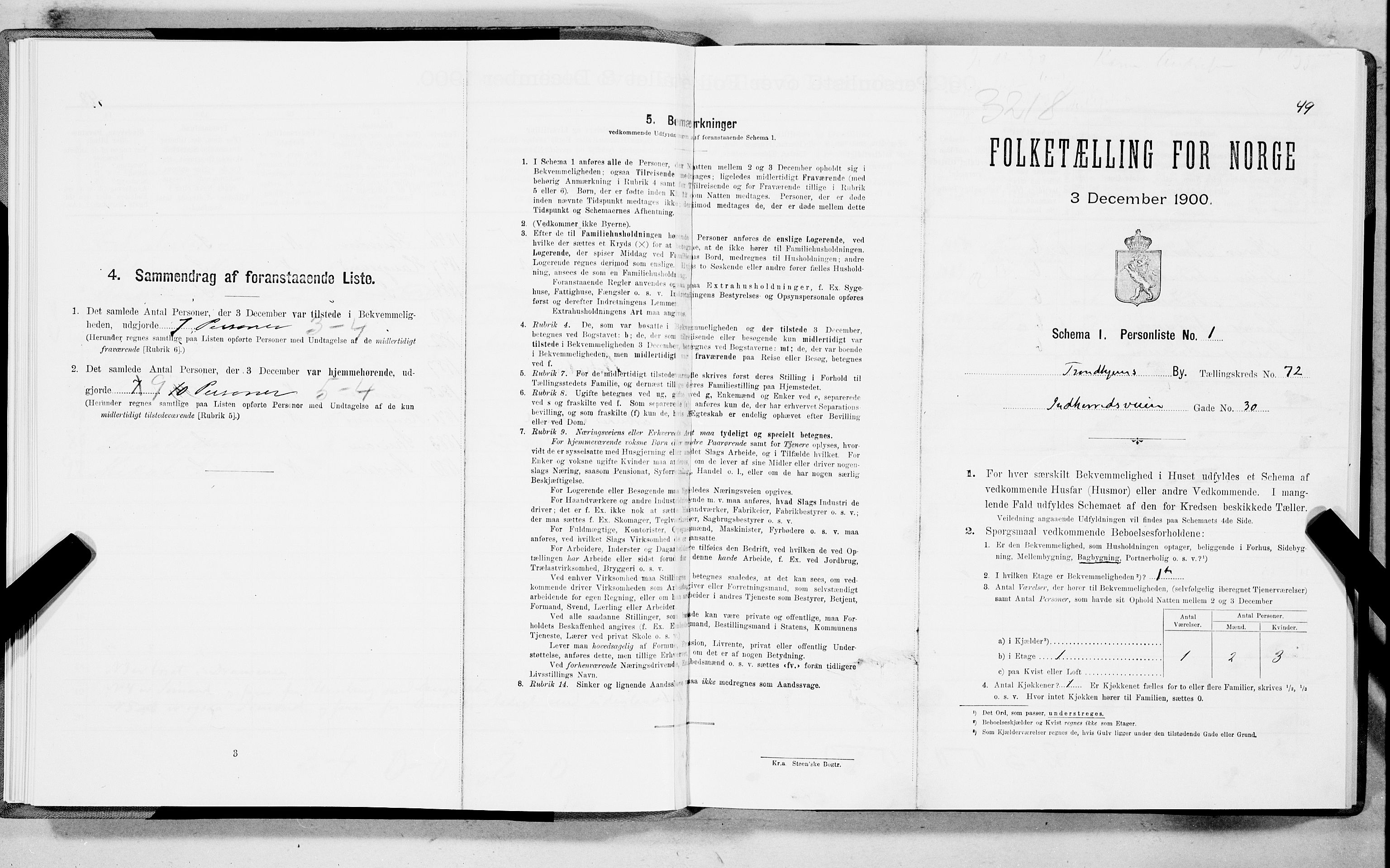 SAT, Folketelling 1900 for 1601 Trondheim kjøpstad, 1900, s. 13783