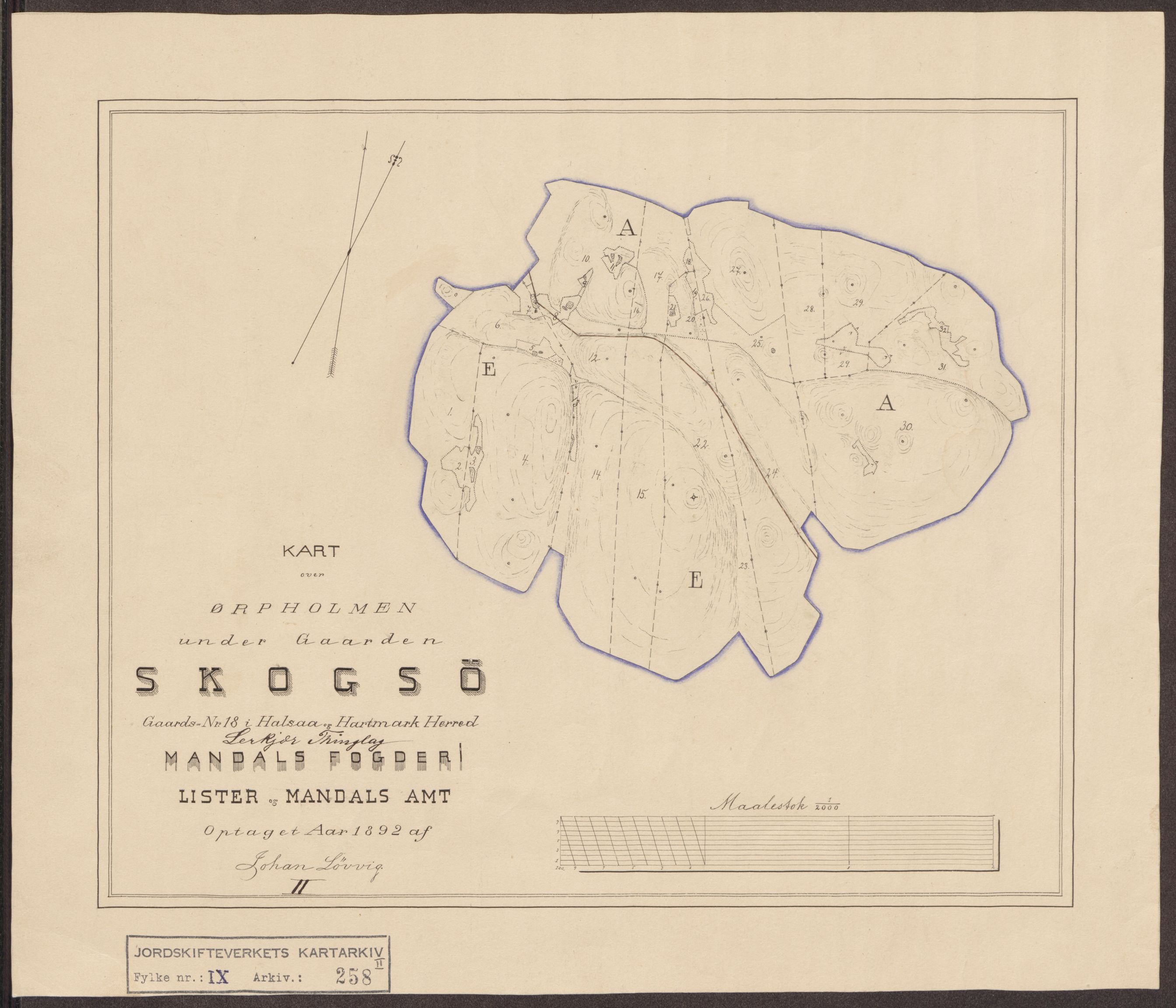 Jordskifteverkets kartarkiv, RA/S-3929/T, 1859-1988, s. 303