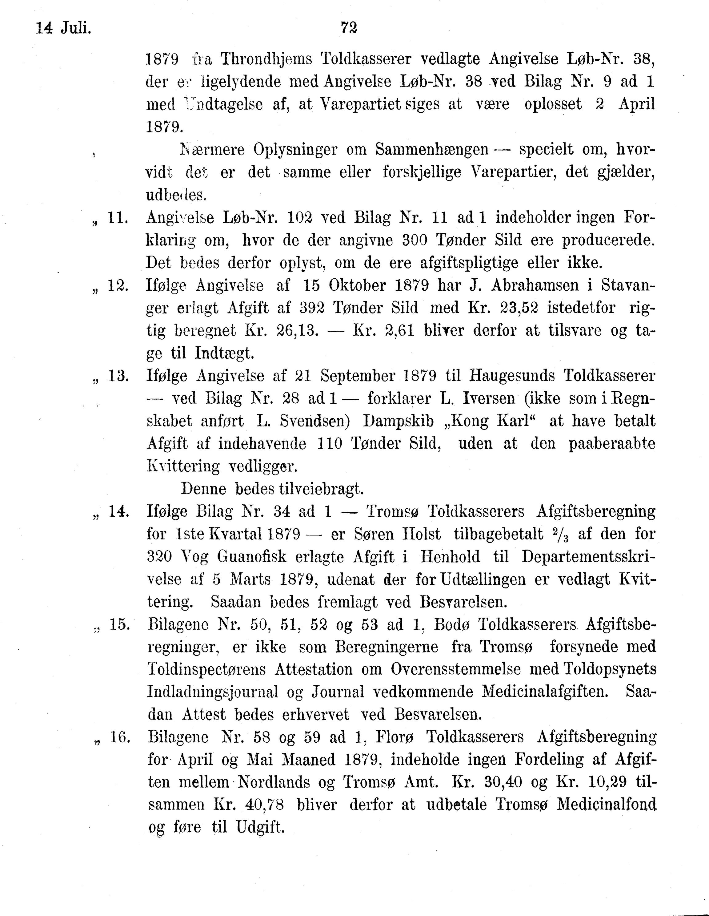 Nordland Fylkeskommune. Fylkestinget, AIN/NFK-17/176/A/Ac/L0014: Fylkestingsforhandlinger 1881-1885, 1881-1885