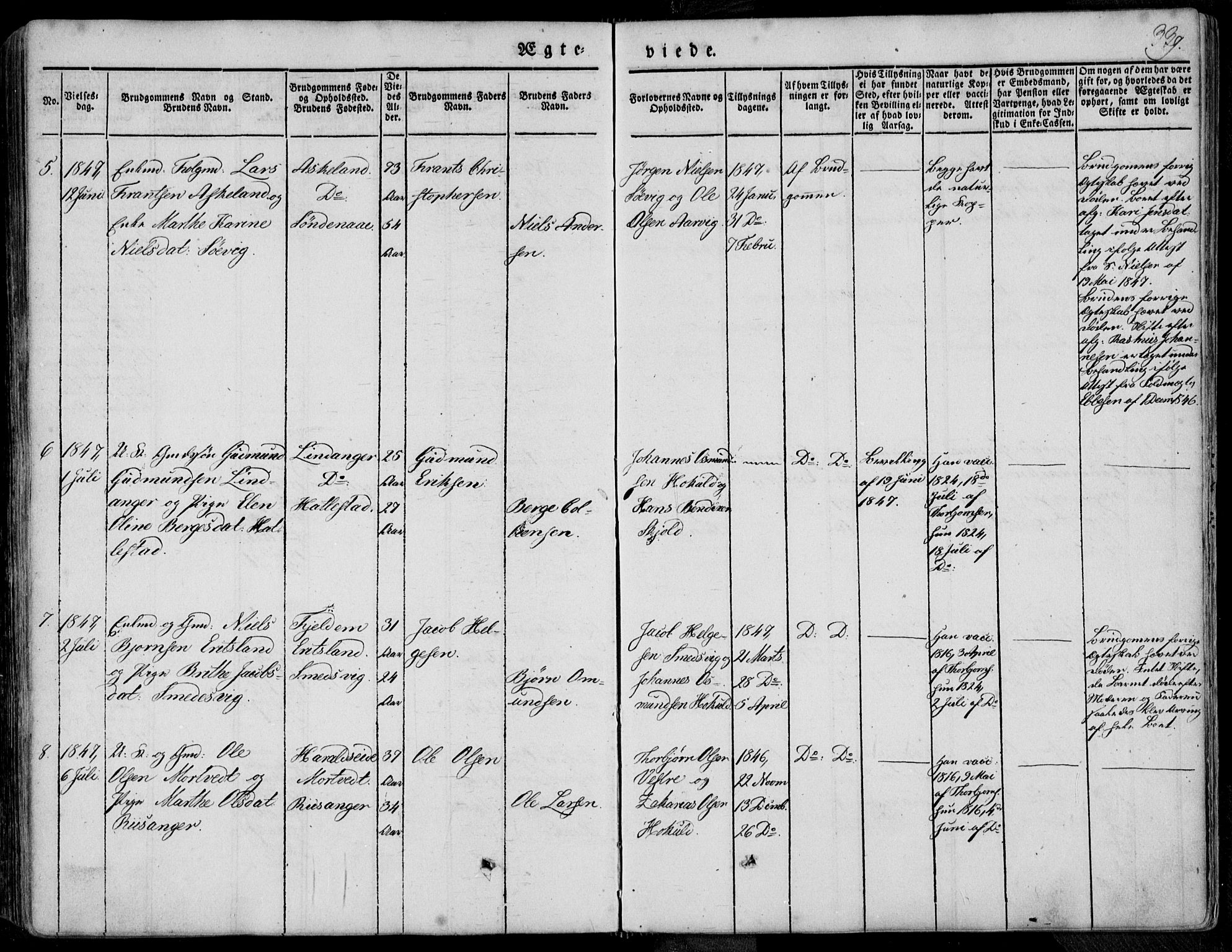 Skjold sokneprestkontor, SAST/A-101847/H/Ha/Haa/L0006: Ministerialbok nr. A 6.1, 1835-1858, s. 339