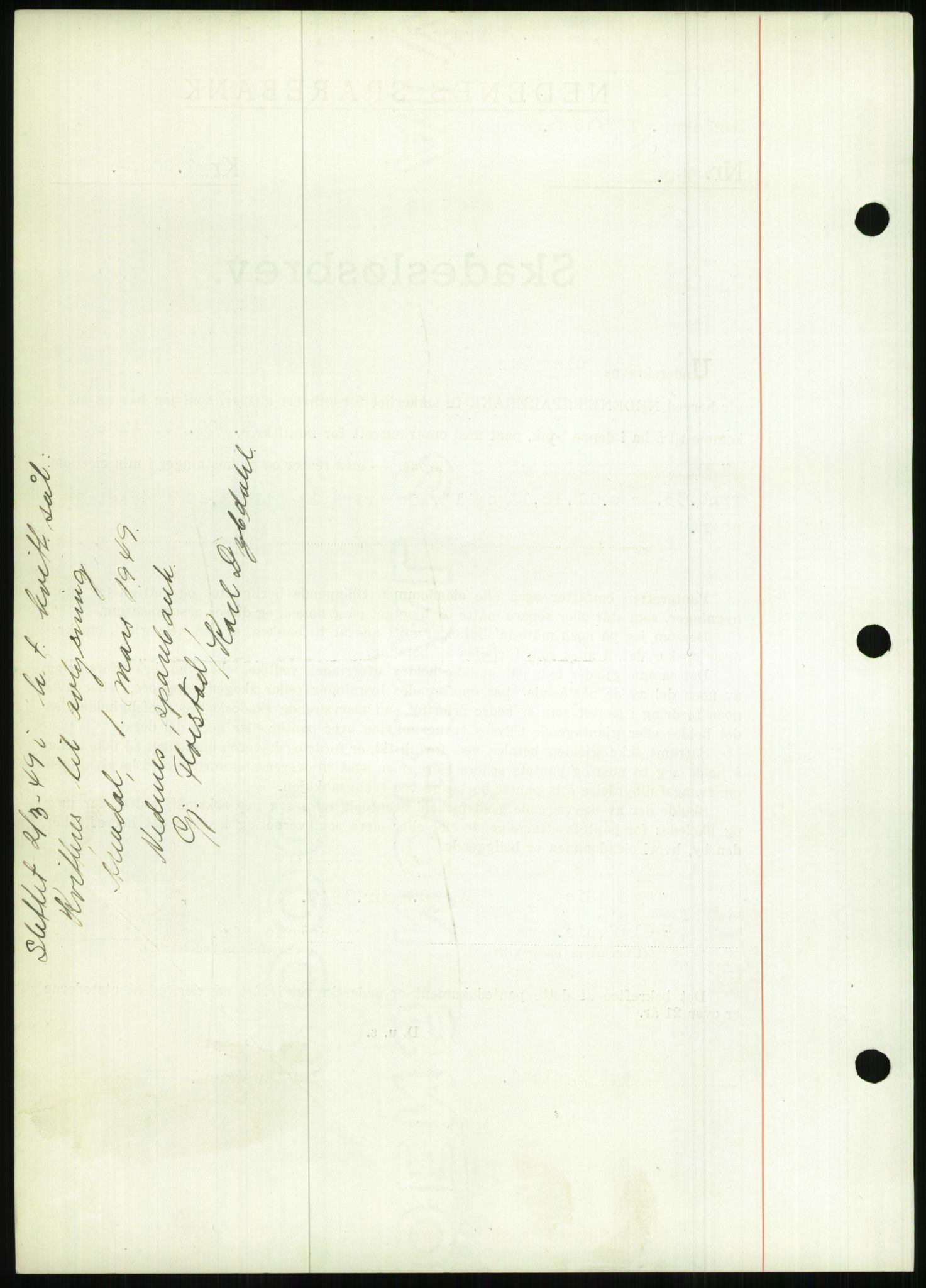 Nedenes sorenskriveri, SAK/1221-0006/G/Gb/Gbb/L0001: Pantebok nr. I, 1939-1942, Dagboknr: 127/1940