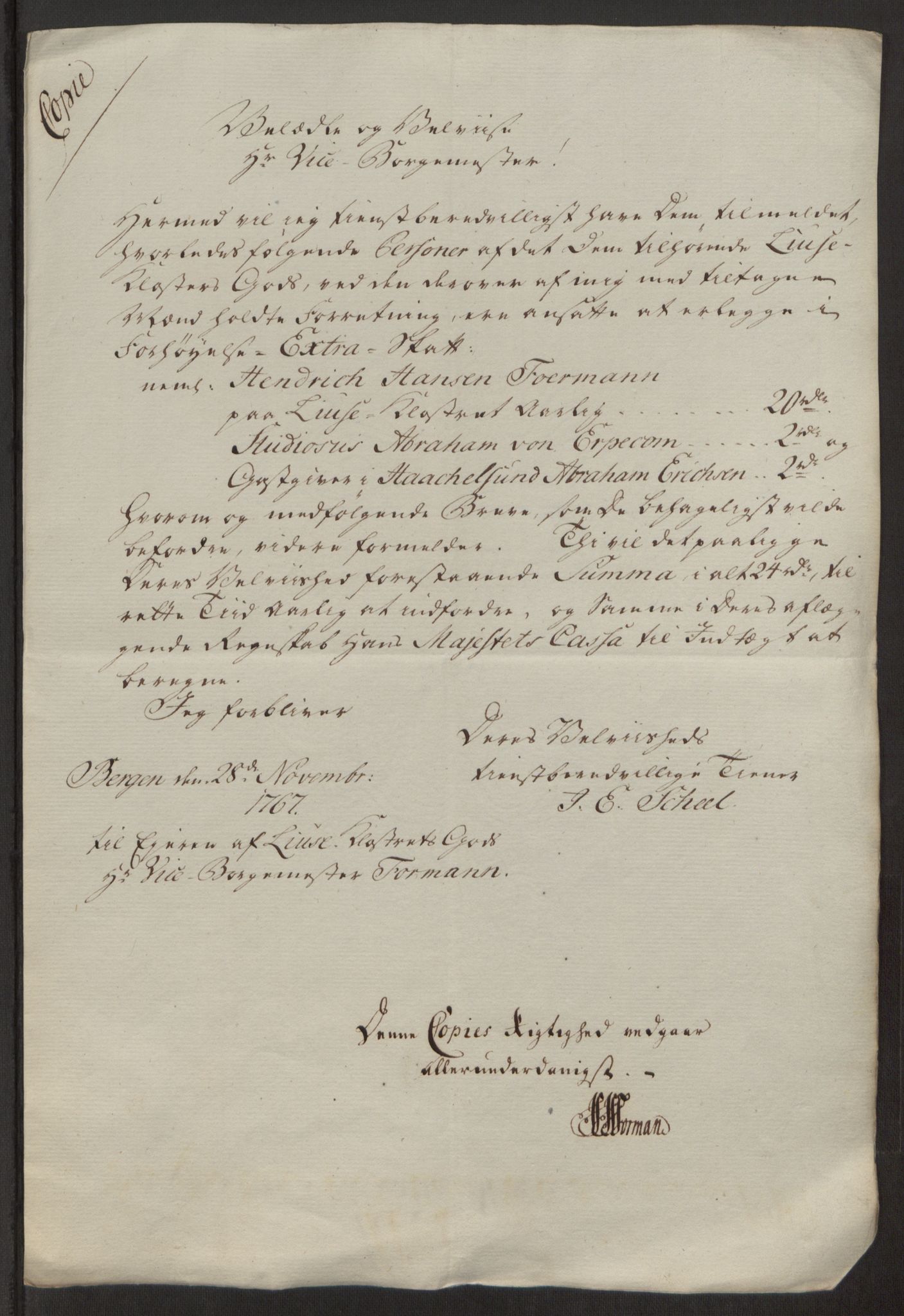Rentekammeret inntil 1814, Reviderte regnskaper, Fogderegnskap, AV/RA-EA-4092/R50/L3180: Ekstraskatten Lyse kloster, 1762-1783, s. 223
