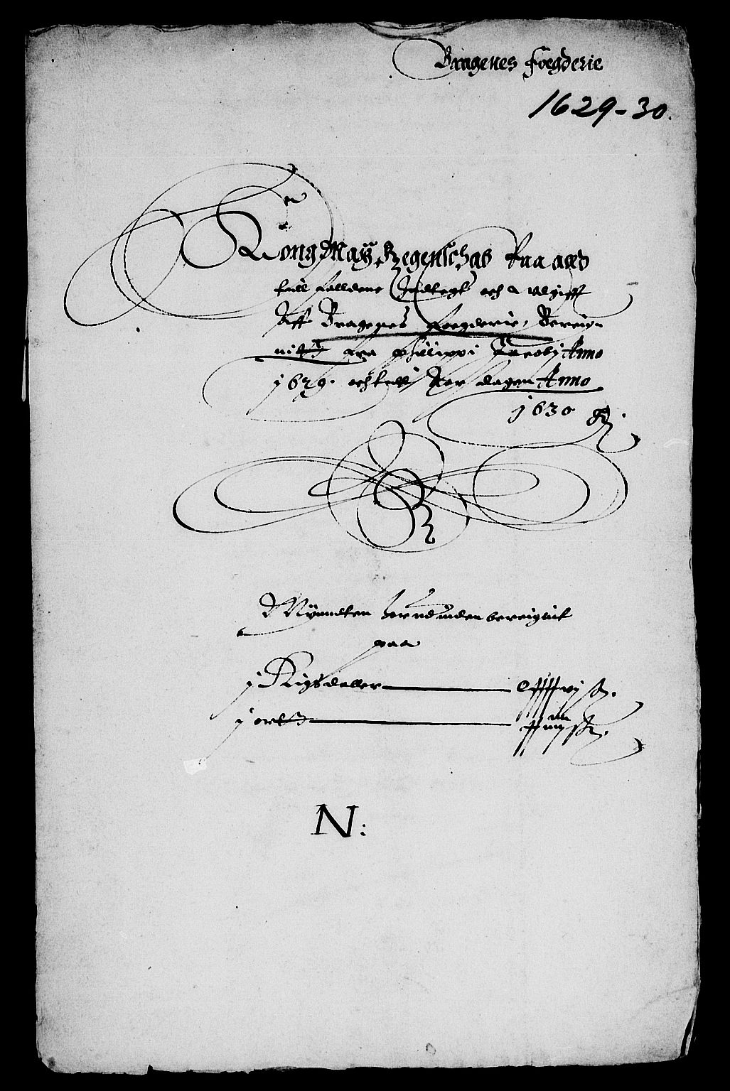 Rentekammeret inntil 1814, Reviderte regnskaper, Lensregnskaper, RA/EA-5023/R/Rb/Rba/L0095: Akershus len, 1629-1630