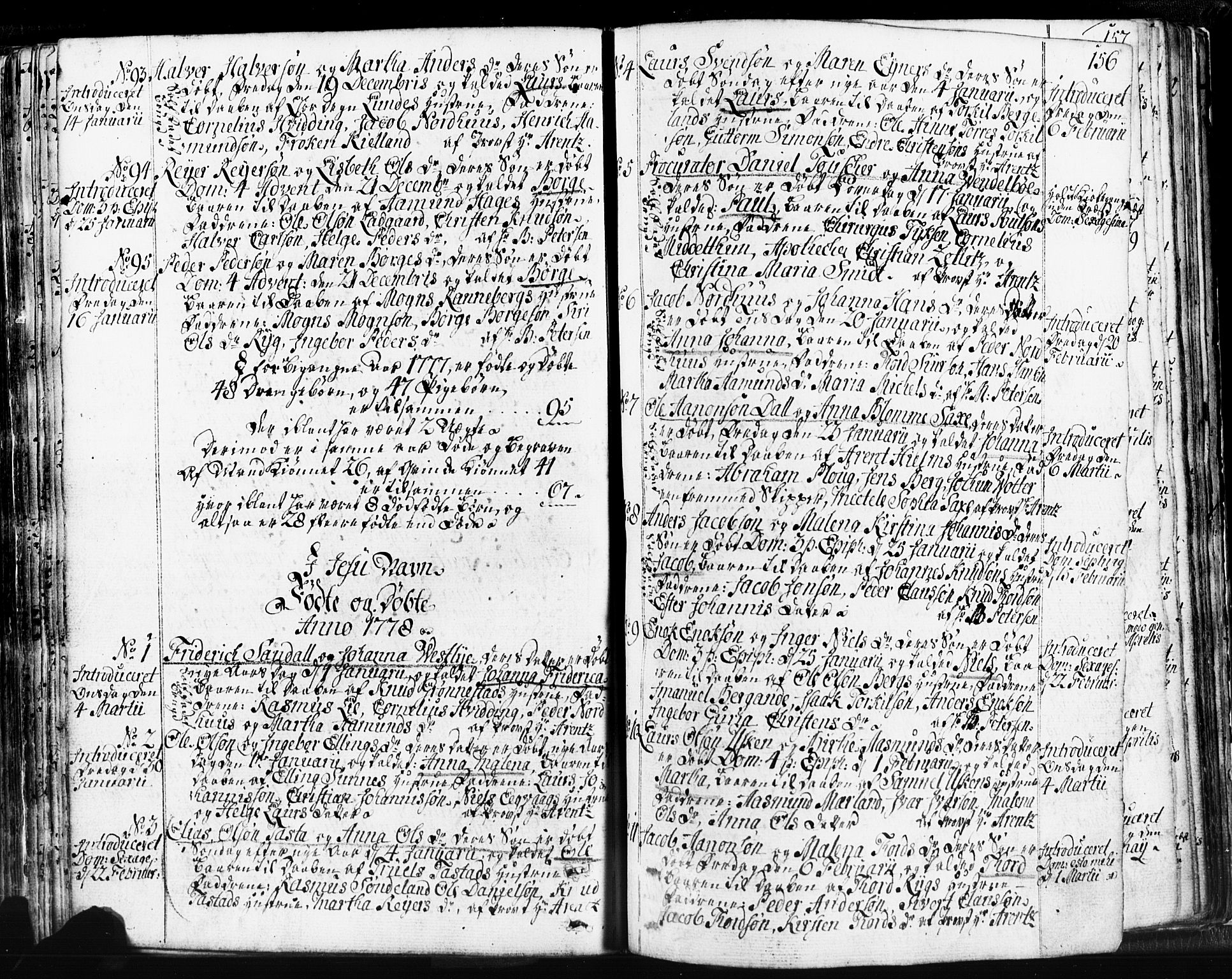 Domkirken sokneprestkontor, AV/SAST-A-101812/001/30/30BB/L0004: Klokkerbok nr. B 4, 1752-1790, s. 156