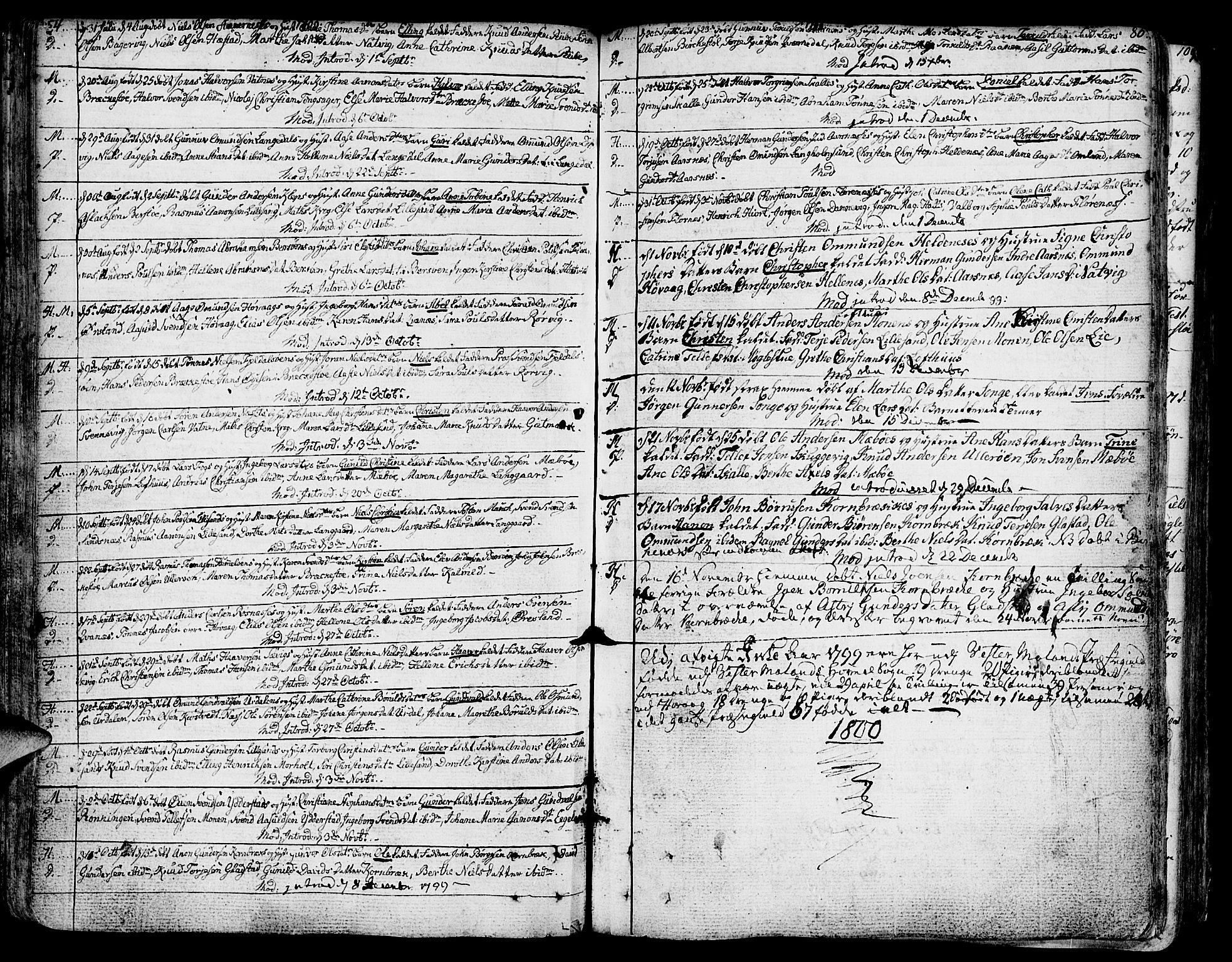 Vestre Moland sokneprestkontor, AV/SAK-1111-0046/F/Fa/Fab/L0002: Ministerialbok nr. A 2, 1760-1816, s. 86
