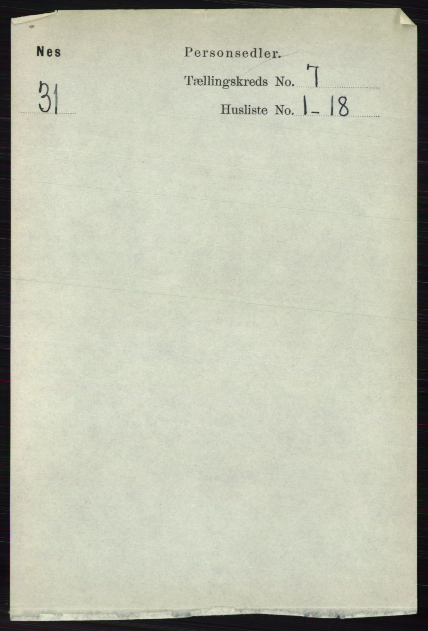 RA, Folketelling 1891 for 0236 Nes herred, 1891, s. 4011