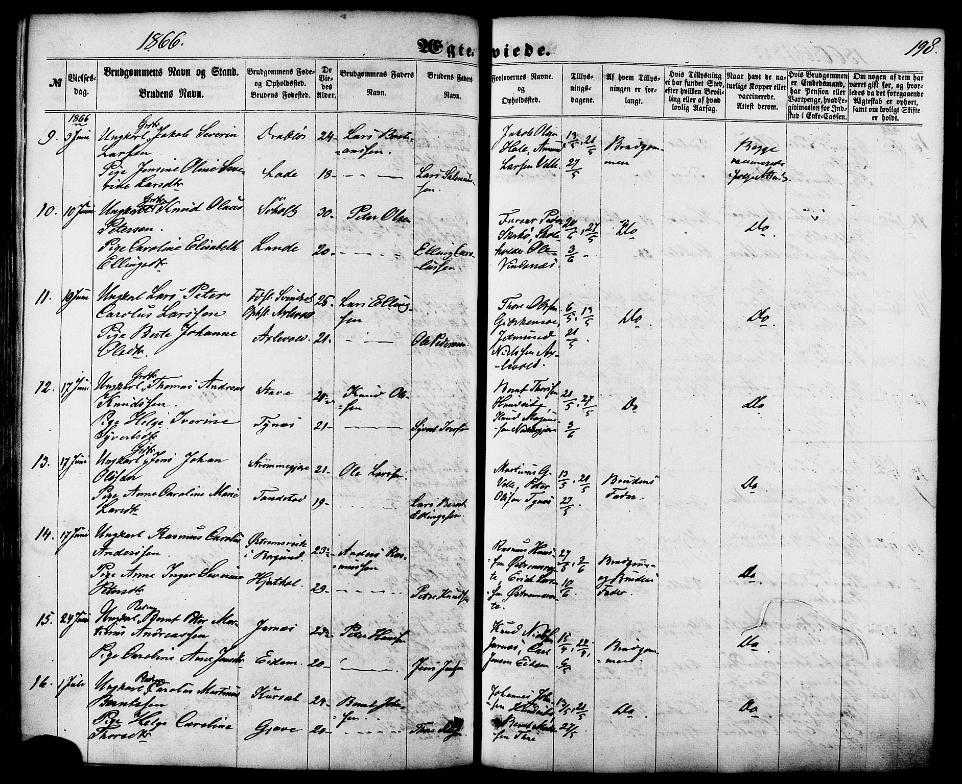 Ministerialprotokoller, klokkerbøker og fødselsregistre - Møre og Romsdal, SAT/A-1454/522/L0314: Ministerialbok nr. 522A09, 1863-1877, s. 198