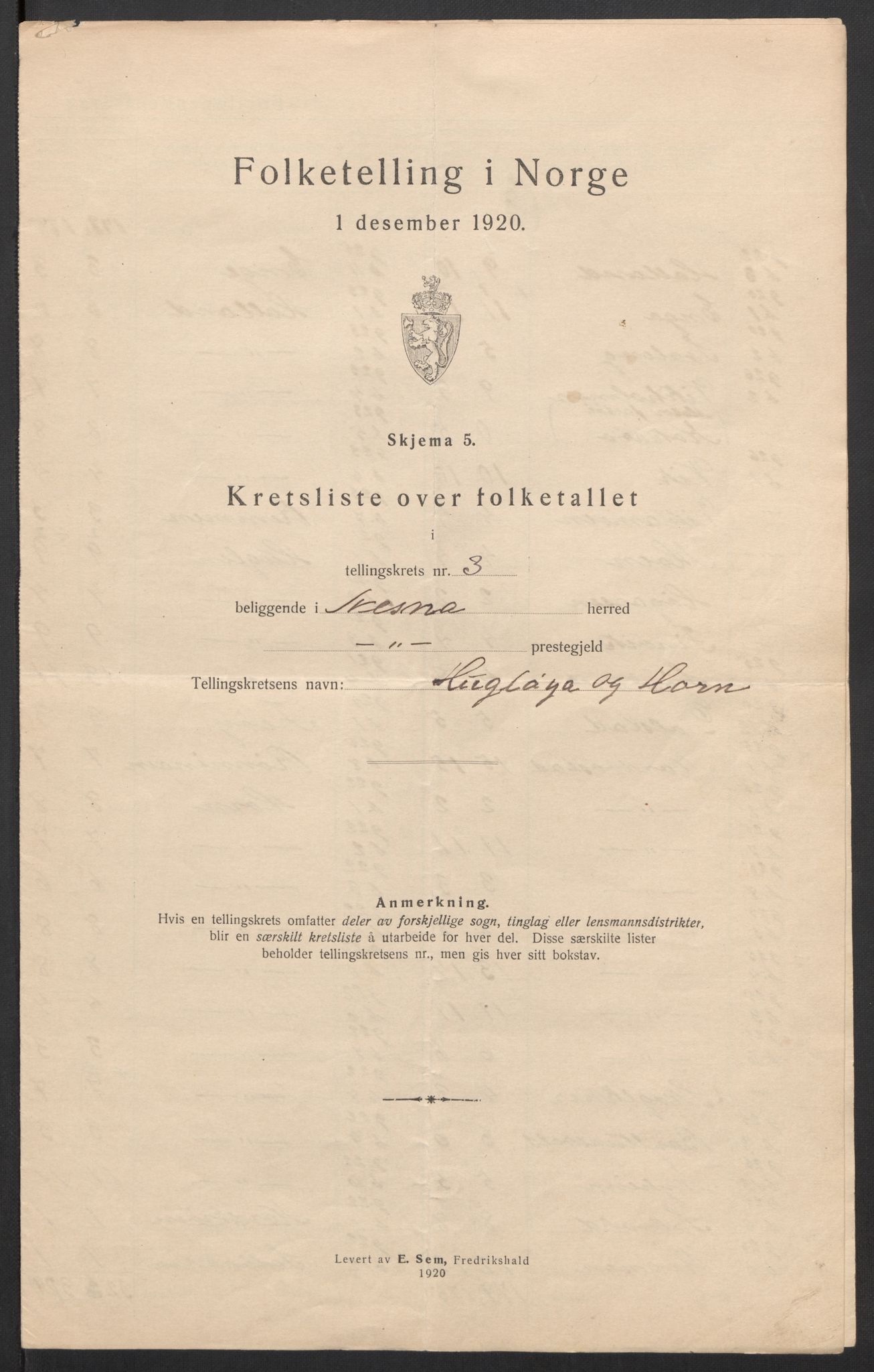 SAT, Folketelling 1920 for 1828 Nesna herred, 1920, s. 13