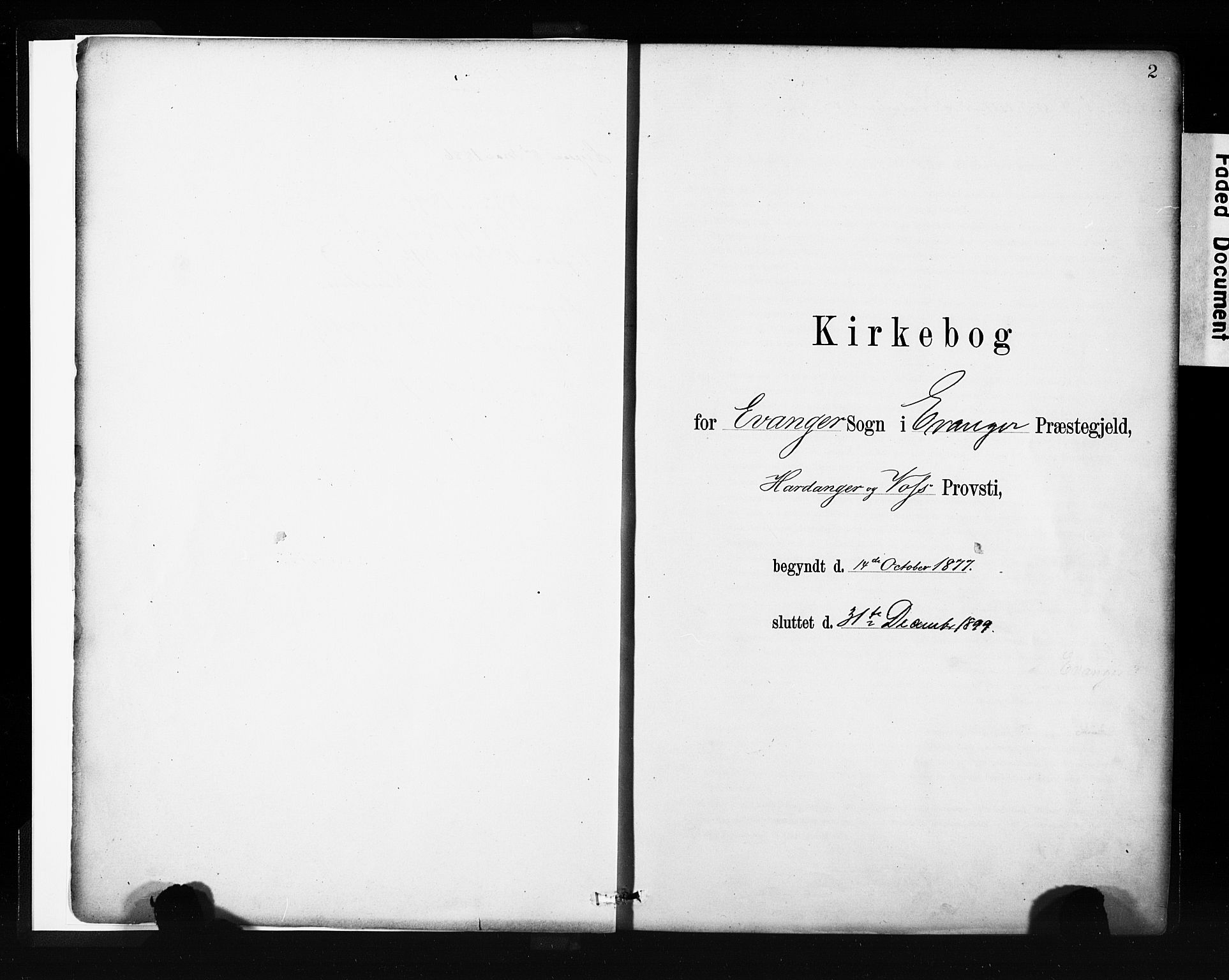 Evanger sokneprestembete, SAB/A-99924: Ministerialbok nr. A 1, 1877-1899, s. 2