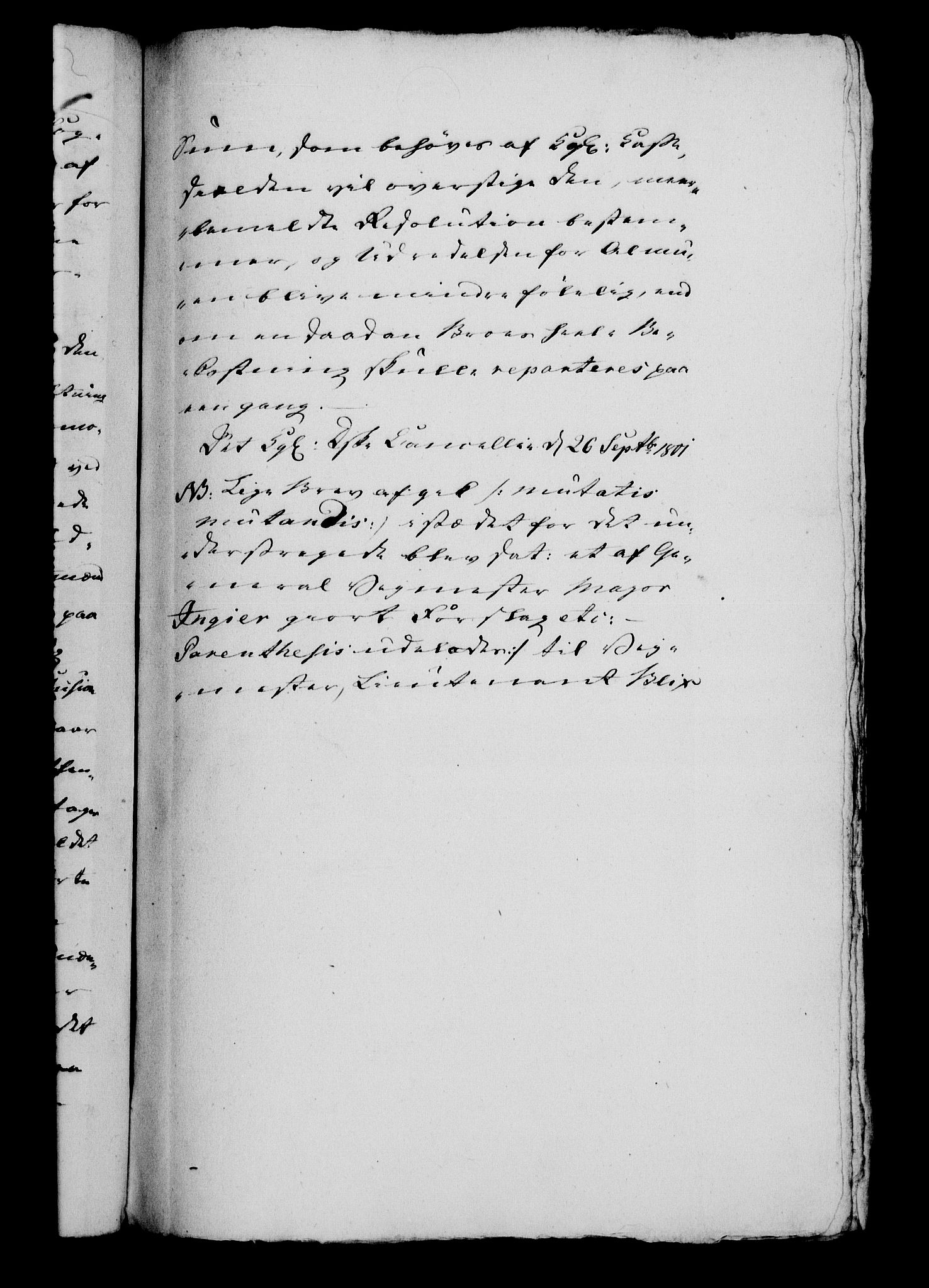 Danske Kanselli 1800-1814, RA/EA-3024/H/Hg/Hga/Hgaa/L0004: Brevbok, 1801