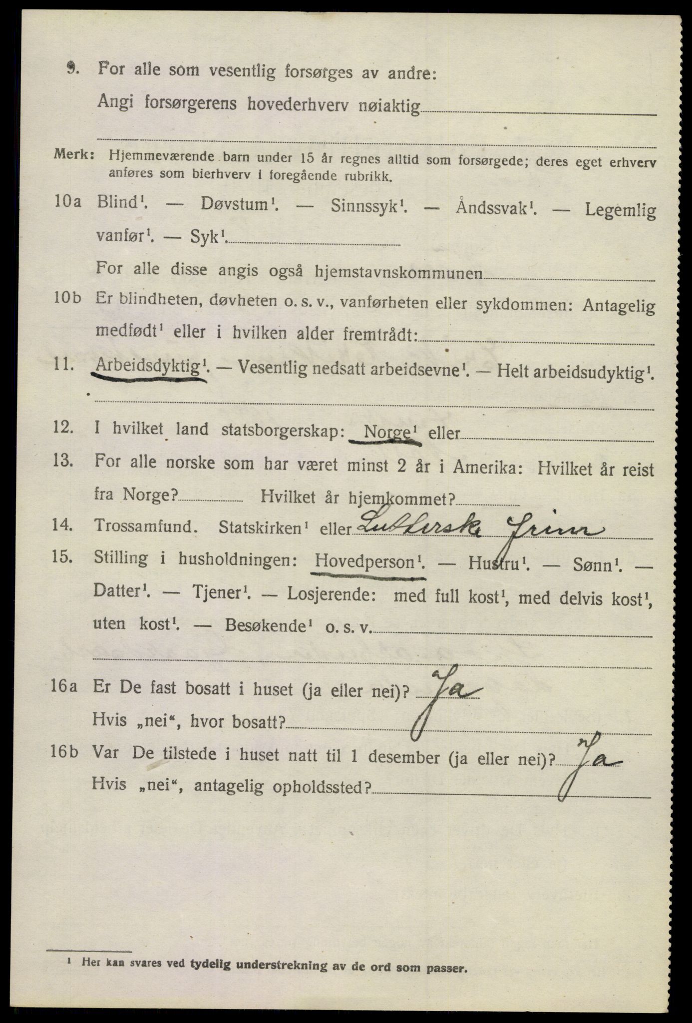 SAKO, Folketelling 1920 for 0633 Nore herred, 1920, s. 3033