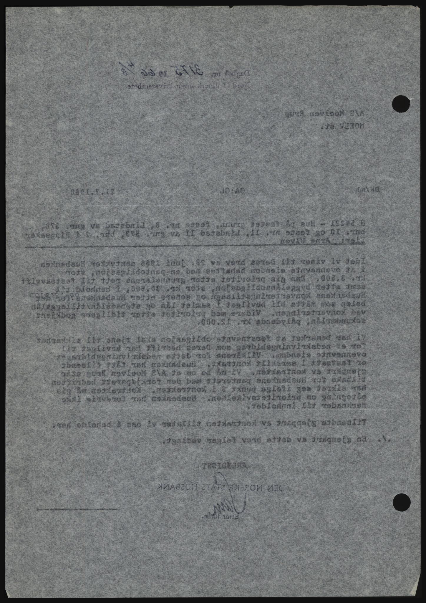 Nord-Hedmark sorenskriveri, SAH/TING-012/H/Hc/L0024: Pantebok nr. 24, 1966-1966, Dagboknr: 3175/1966