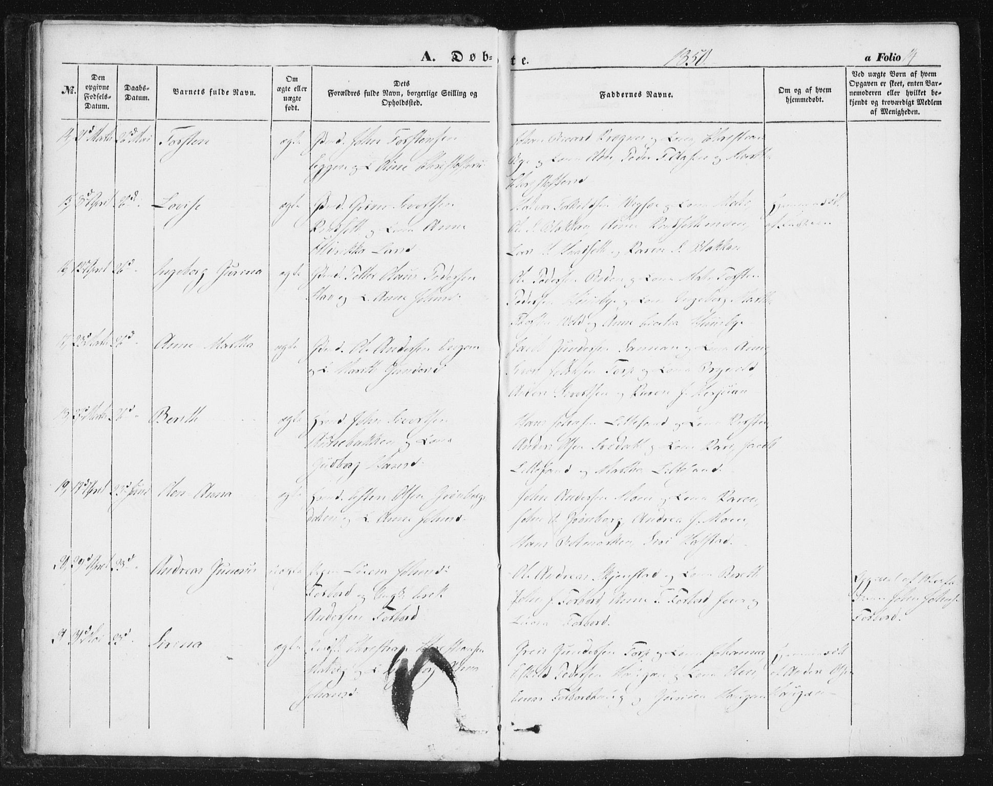 Ministerialprotokoller, klokkerbøker og fødselsregistre - Sør-Trøndelag, SAT/A-1456/616/L0407: Ministerialbok nr. 616A04, 1848-1856, s. 14