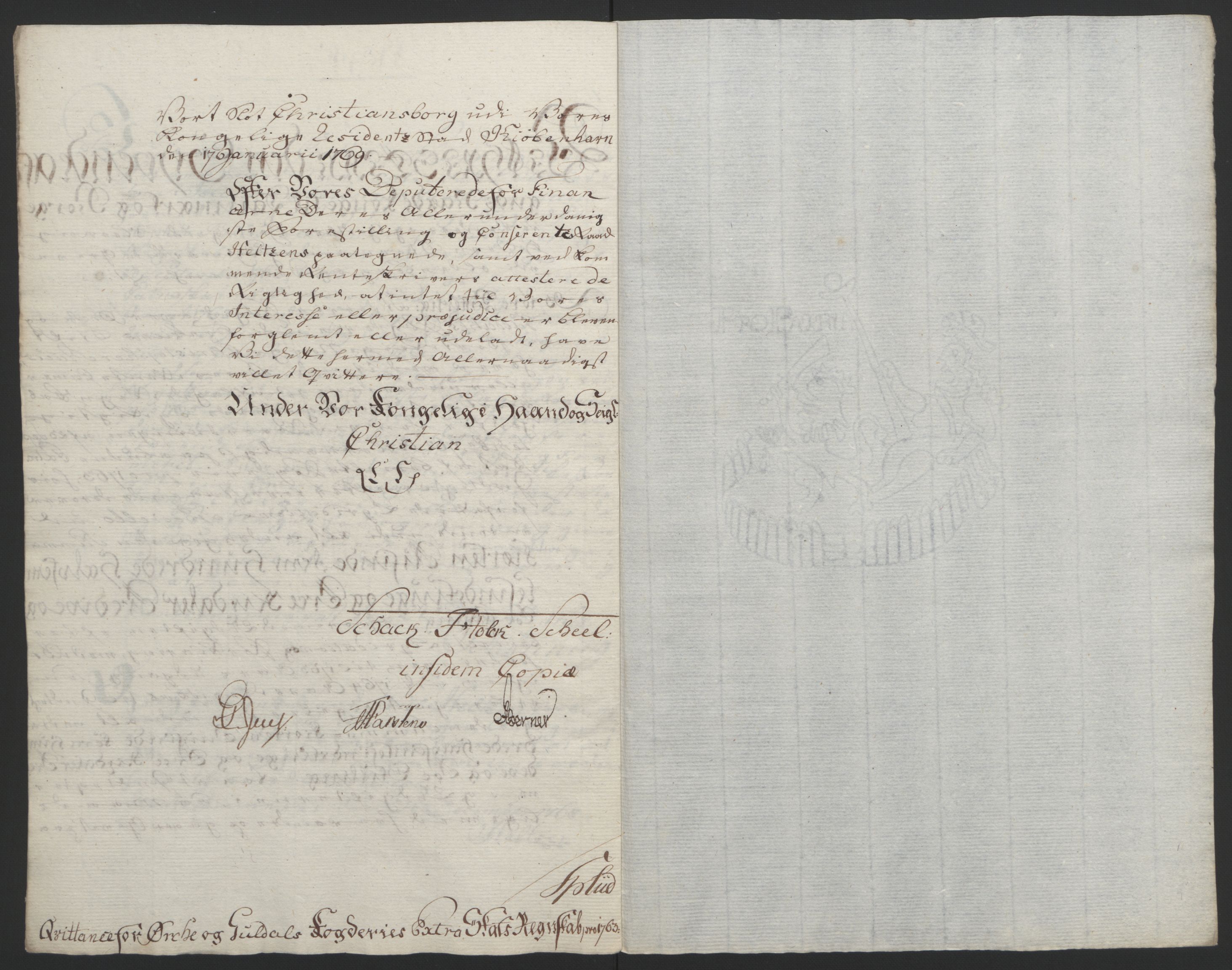 Rentekammeret inntil 1814, Reviderte regnskaper, Fogderegnskap, RA/EA-4092/R60/L4094: Ekstraskatten Orkdal og Gauldal, 1762-1765, s. 89