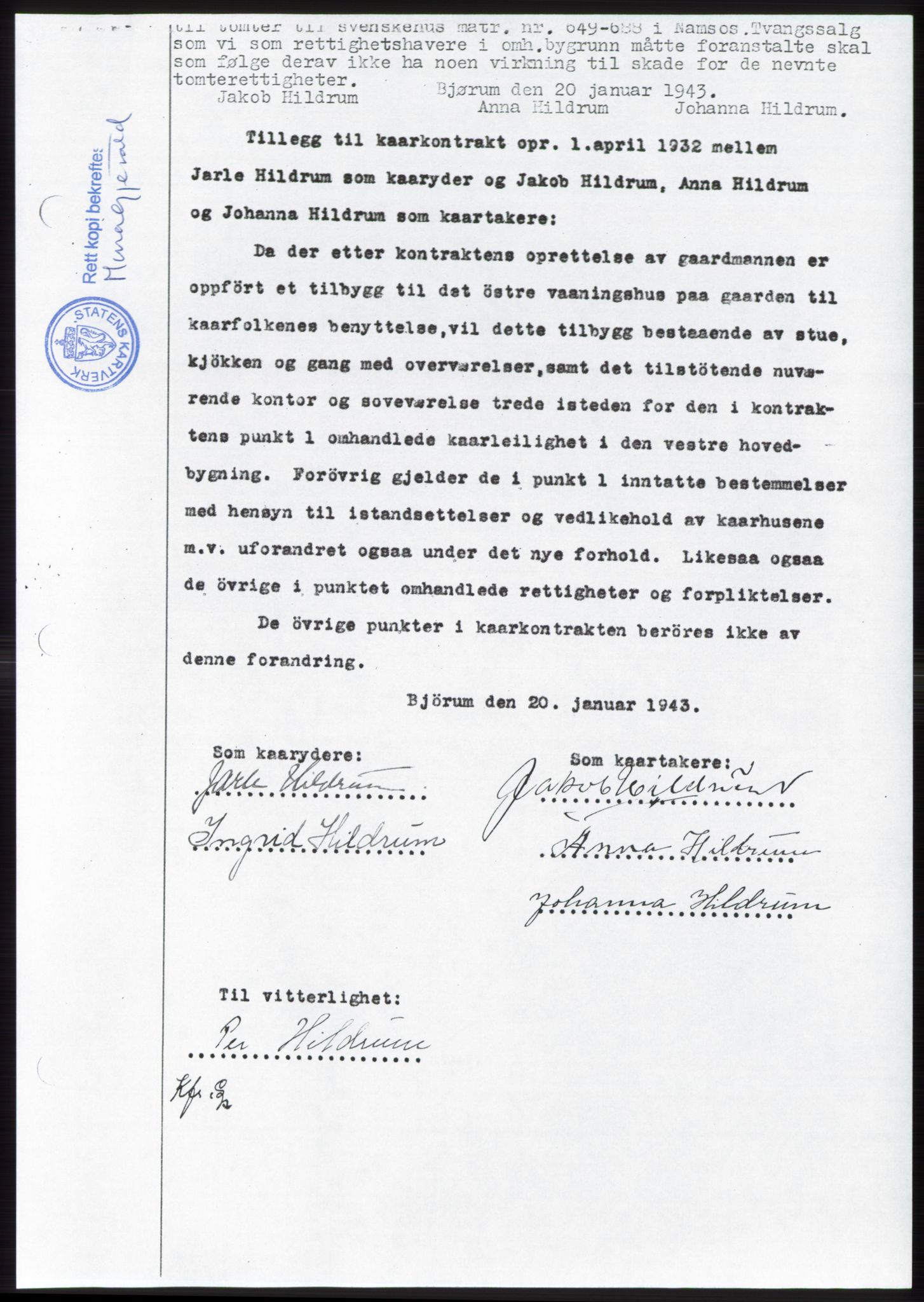 Namdal sorenskriveri, SAT/A-4133/1/2/2C: Pantebok nr. -, 1942-1943, Tingl.dato: 19.01.1943