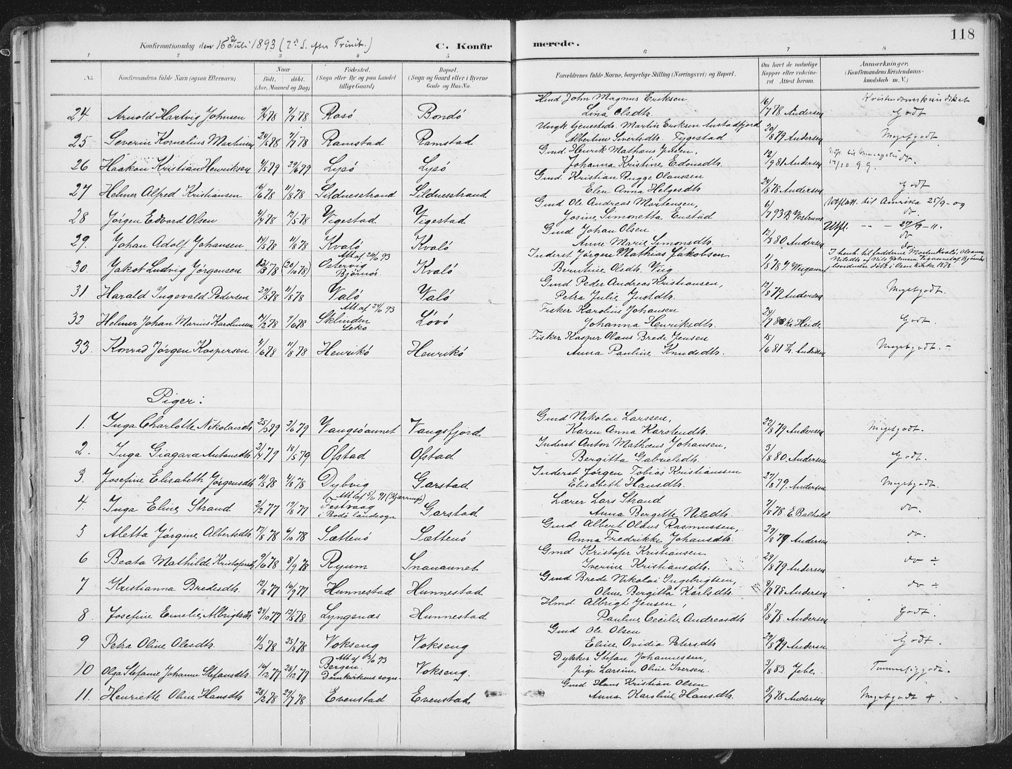 Ministerialprotokoller, klokkerbøker og fødselsregistre - Nord-Trøndelag, SAT/A-1458/786/L0687: Ministerialbok nr. 786A03, 1888-1898, s. 118