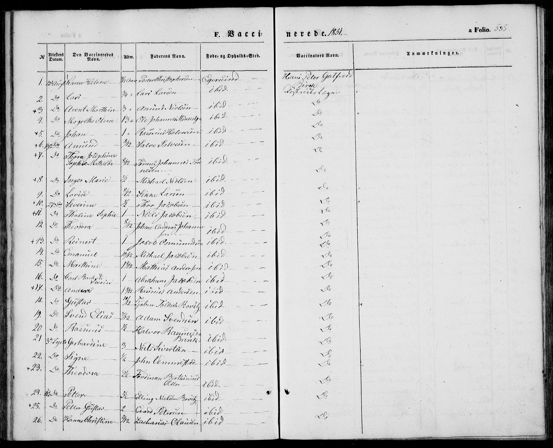 Eigersund sokneprestkontor, SAST/A-101807/S08/L0013: Ministerialbok nr. A 12.2, 1850-1865, s. 535