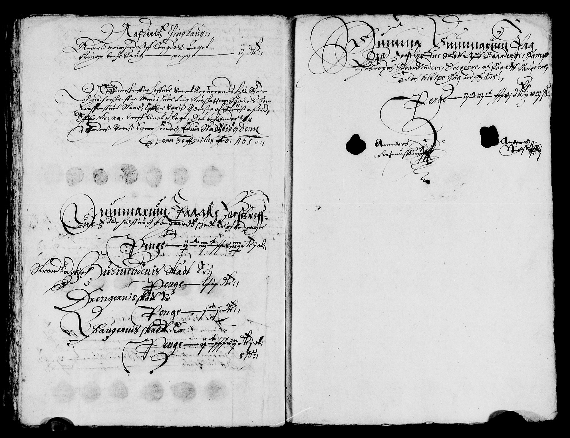 Rentekammeret inntil 1814, Reviderte regnskaper, Lensregnskaper, AV/RA-EA-5023/R/Rb/Rbw/L0100: Trondheim len, 1650-1651