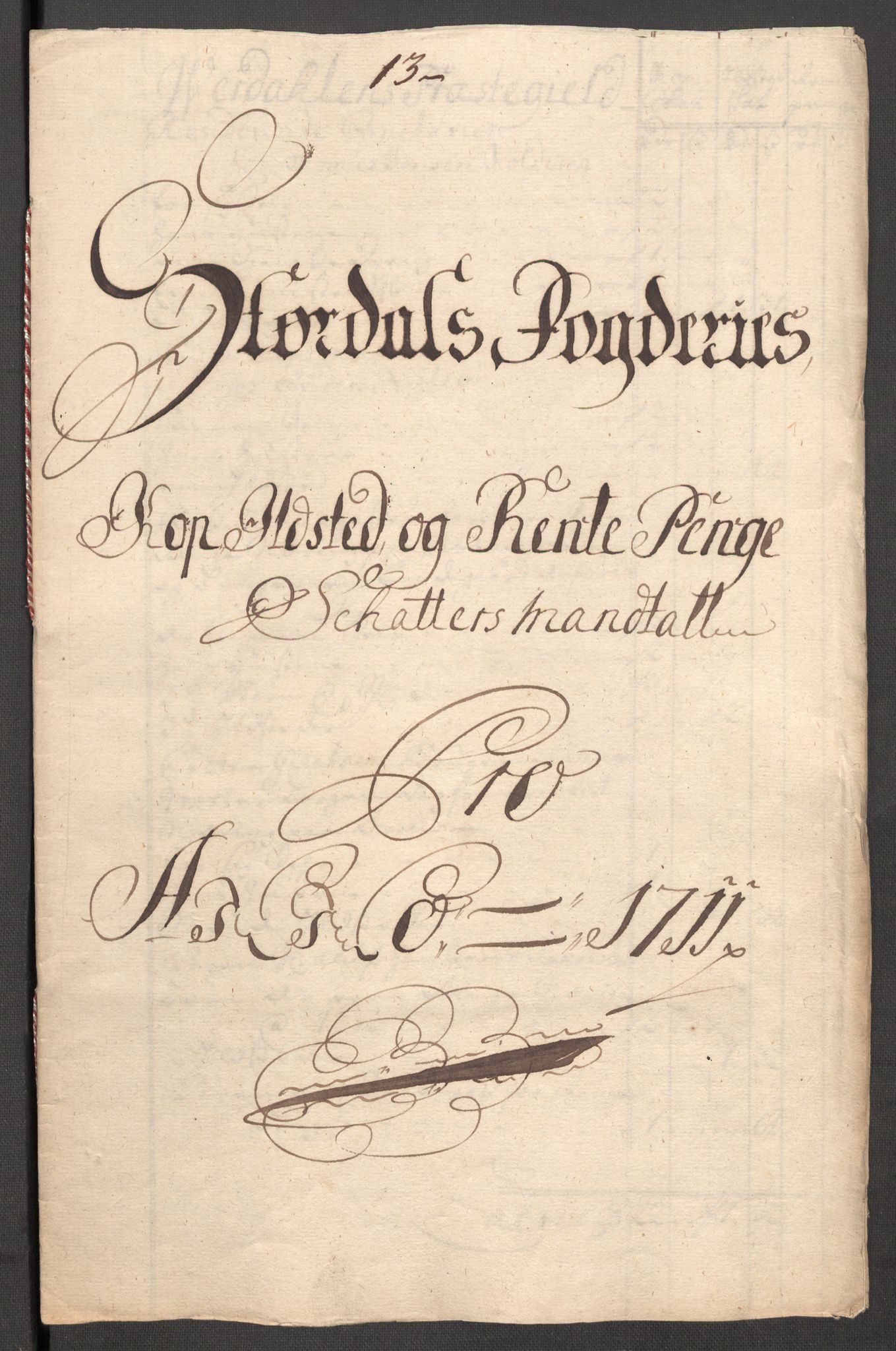 Rentekammeret inntil 1814, Reviderte regnskaper, Fogderegnskap, RA/EA-4092/R62/L4201: Fogderegnskap Stjørdal og Verdal, 1711, s. 144