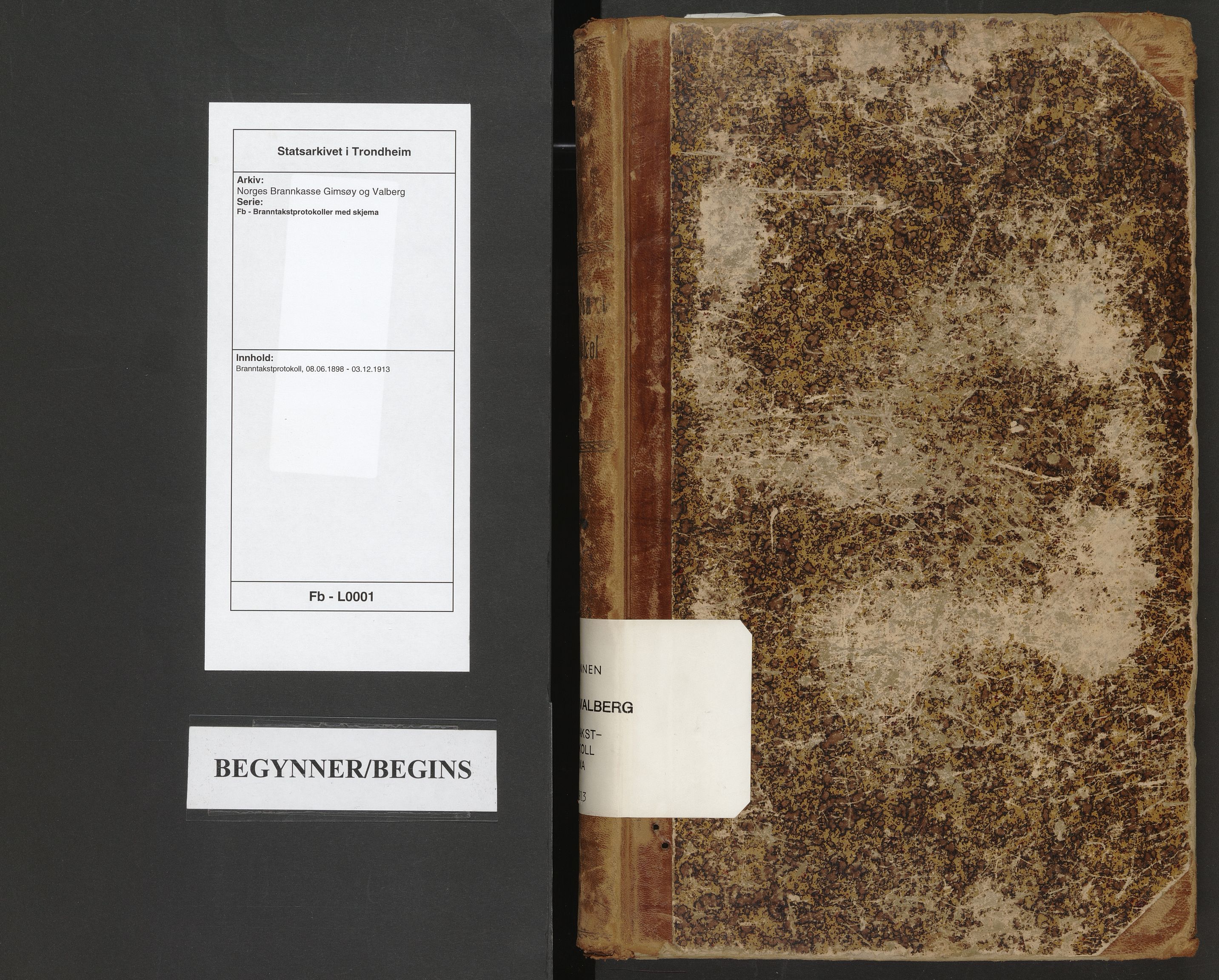 Norges Brannkasse Gimsøy og Valberg, AV/SAT-A-5588/Fb/L0001: Branntakstprotokoll, 1898-1913