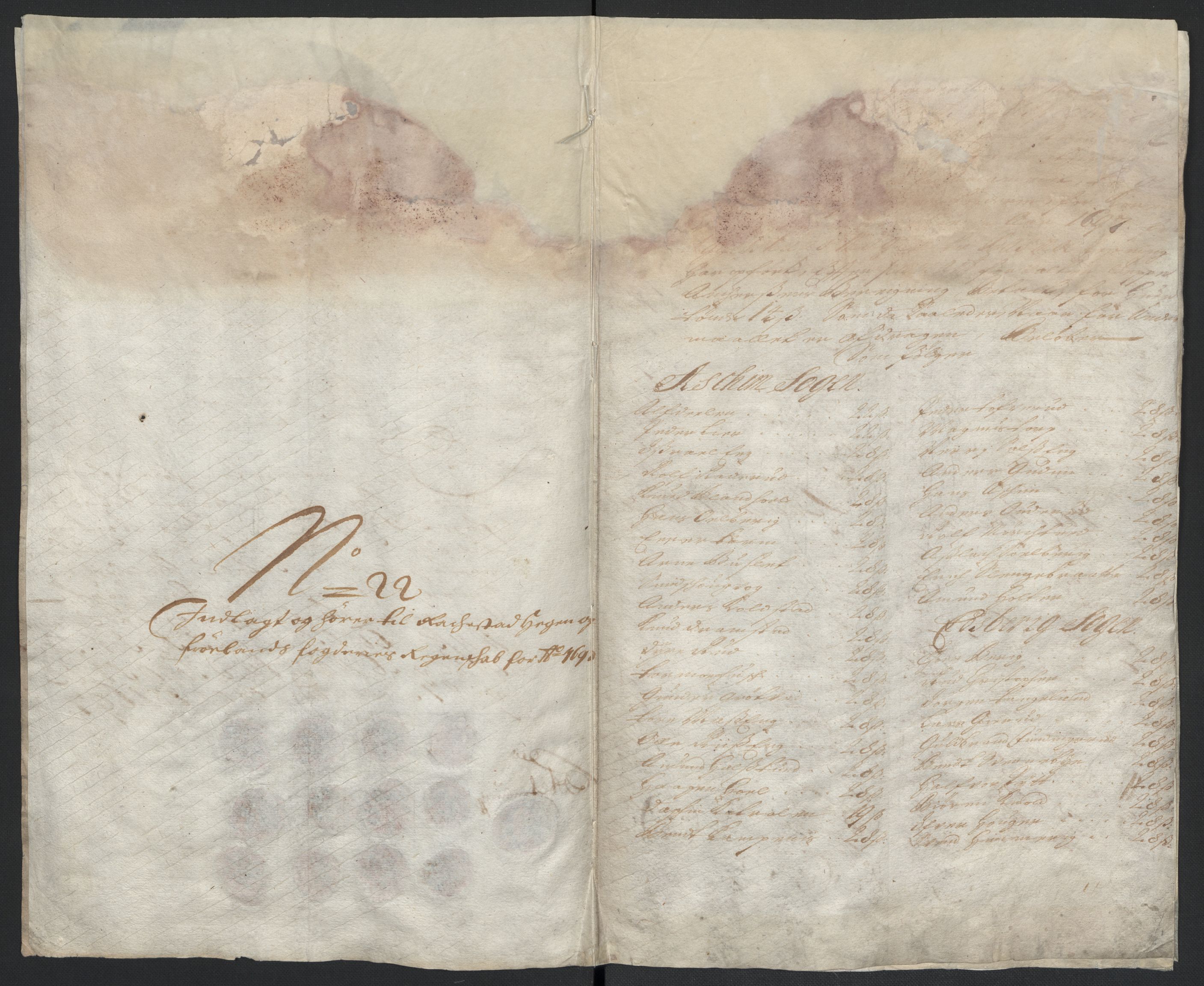 Rentekammeret inntil 1814, Reviderte regnskaper, Fogderegnskap, AV/RA-EA-4092/R07/L0287: Fogderegnskap Rakkestad, Heggen og Frøland, 1697, s. 353