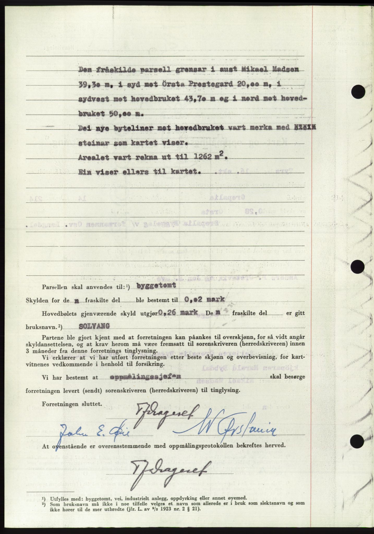 Søre Sunnmøre sorenskriveri, AV/SAT-A-4122/1/2/2C/L0090: Pantebok nr. 16A, 1951-1951, Dagboknr: 2263/1951